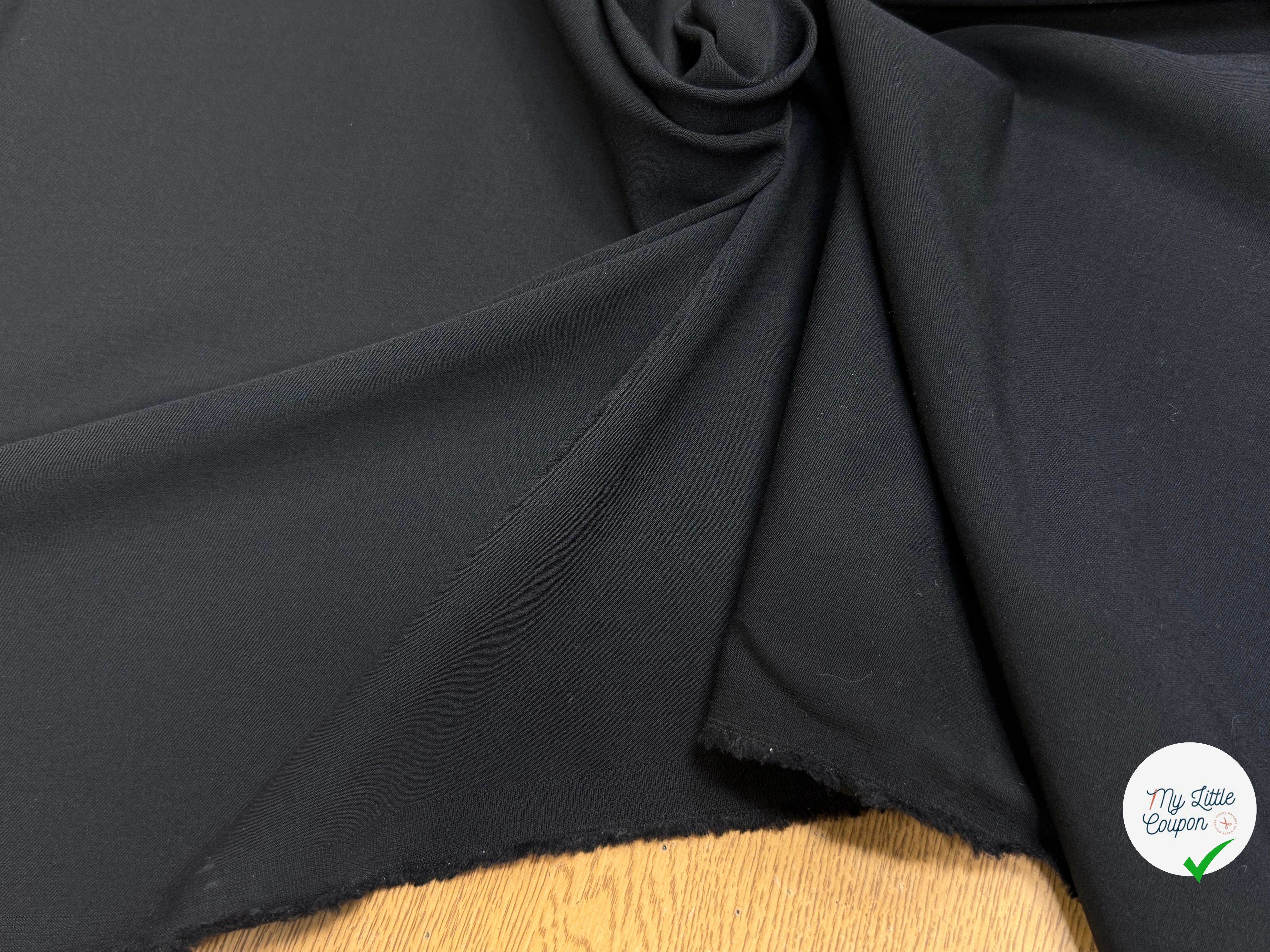 DRAPERIE DE LAINE ULTRA STRETCH HAUT DE GAMME NOIR - My Little Coupon