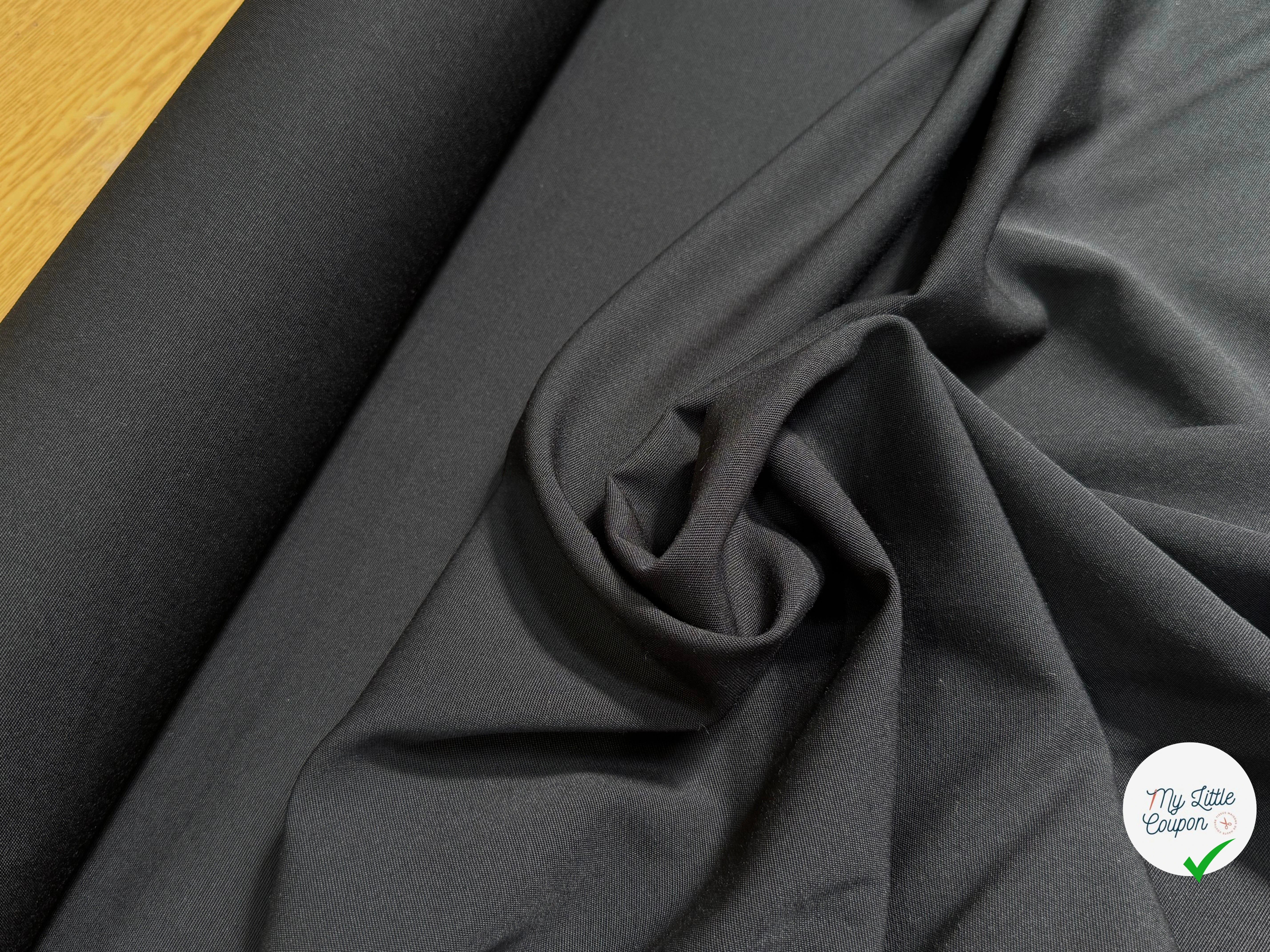 DRAPERIE ÉLÉGANTE NOIR TOMBÉ REMARQUABLE - My Little Coupon