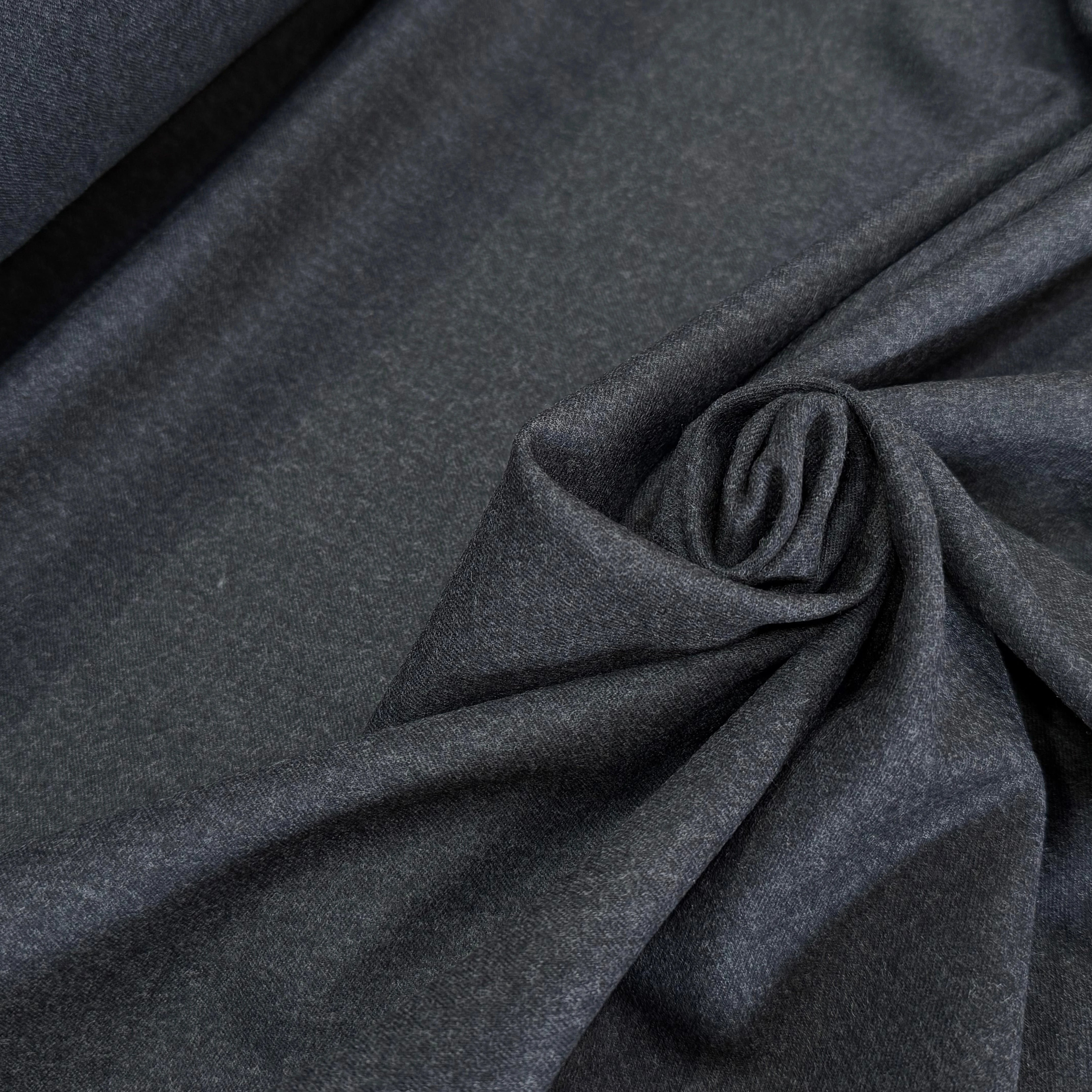 DRAPERIE FLANELLE DE LAINE ULTRA BELLE ET STRETCH GRIS 96% WV - My Little Coupon