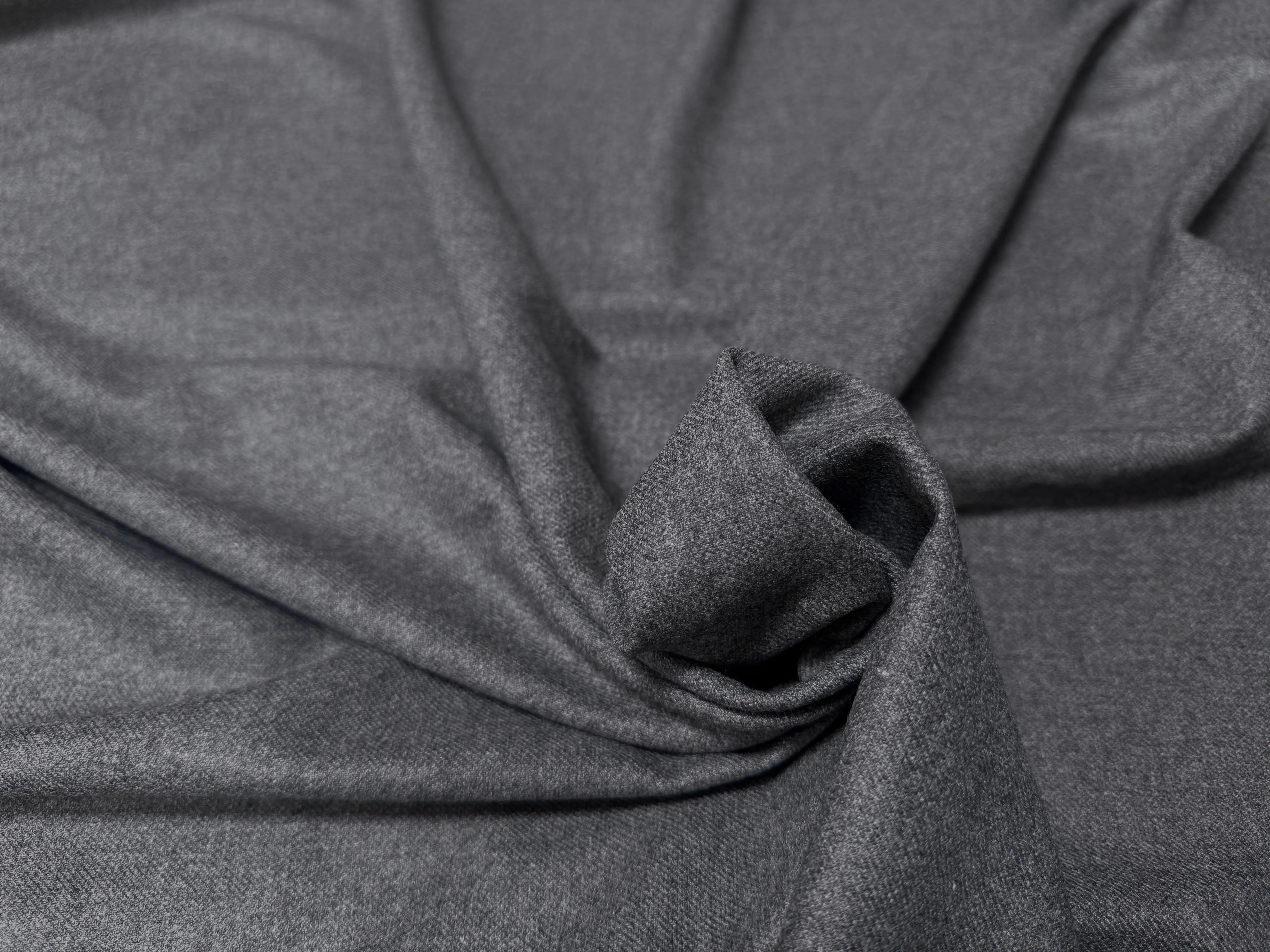 DRAPERIE FLANELLE SERGÉ ULTRA CHIC GRISE MANTECO - My Little Coupon