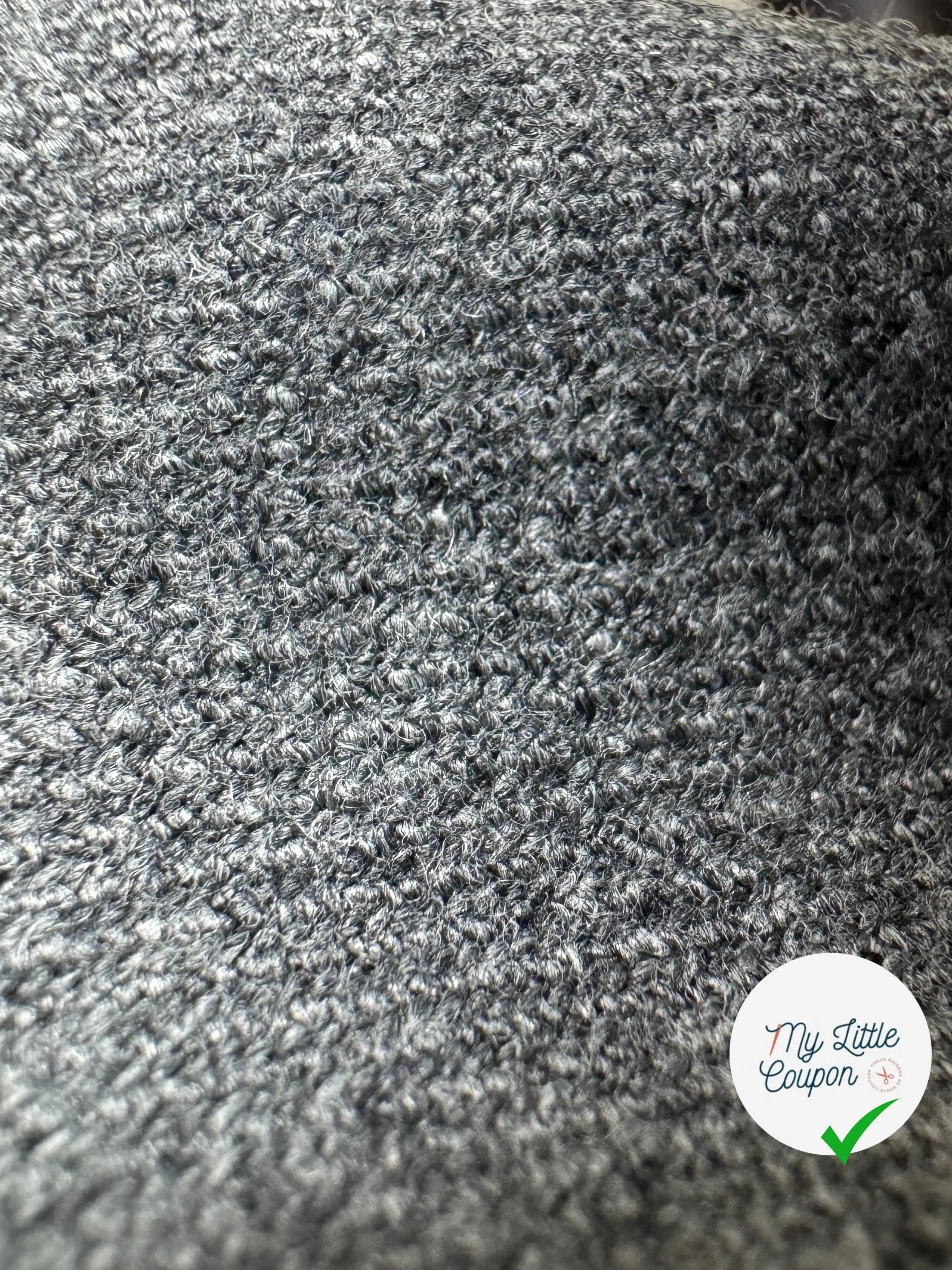 DRAPERIE FLANELLE SERGÉ ULTRA CHIC GRISE MANTECO - My Little Coupon