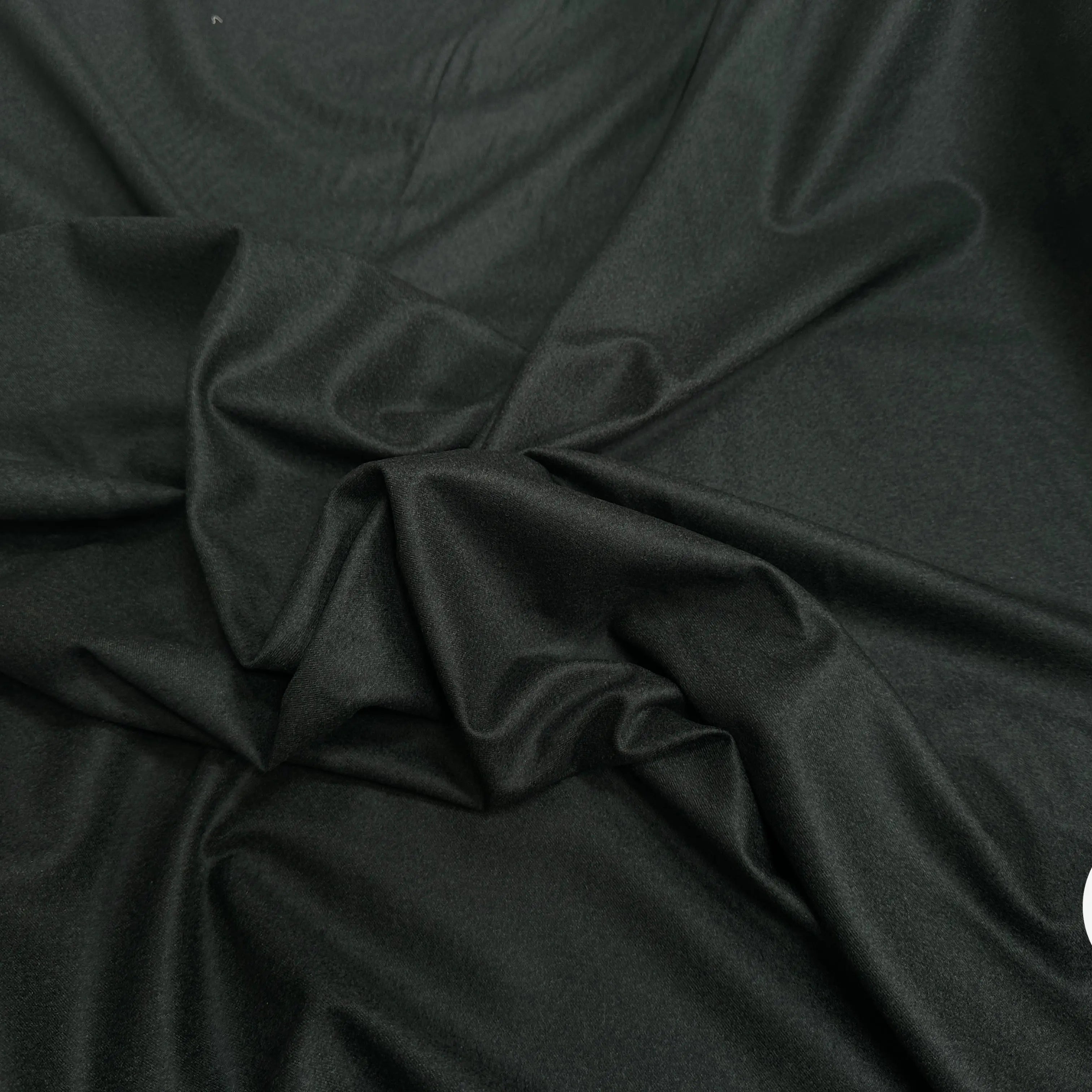 DRAPERIE FLANELLE SUPER 120 VERT BOUTEILLE CHINÉ - My Little Coupon