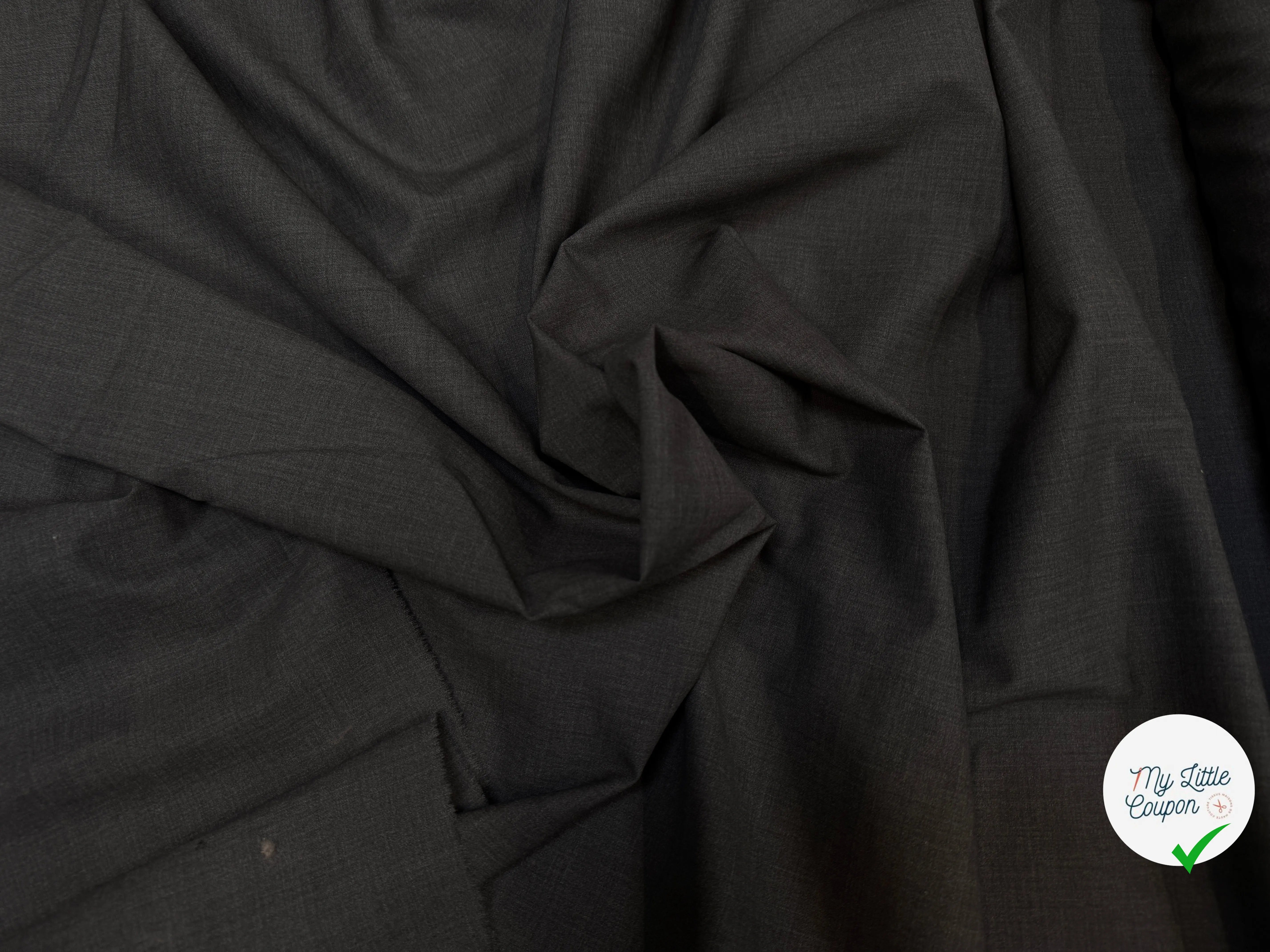 DRAPERIE GRISE FONCÉE LÉGÈREMENT STRETCH - My Little Coupon