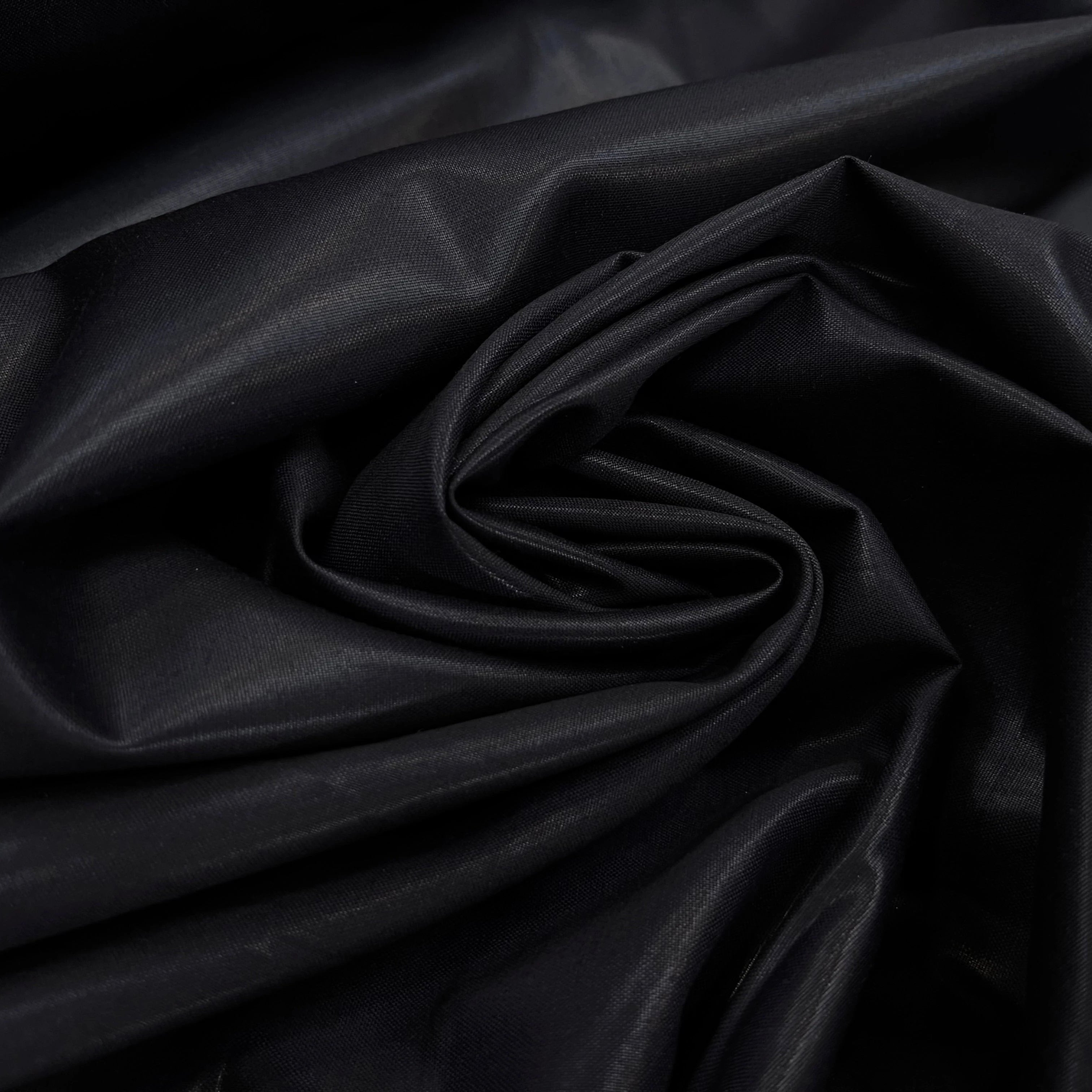 DRAPERIE ITALIENNE 100% LAINE NOIR ANTHRACITE 694 - My Little Coupon