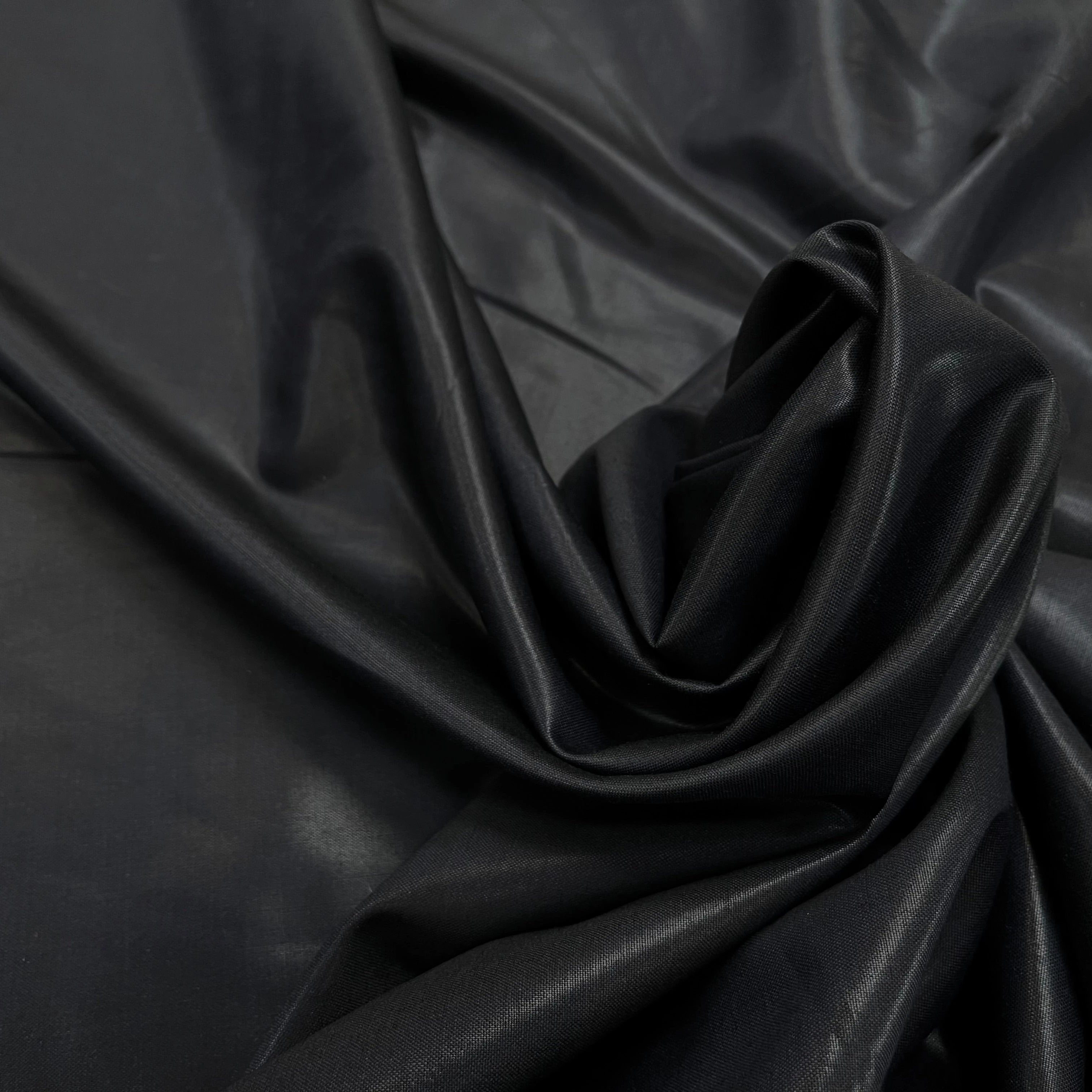 DRAPERIE ITALIENNE 100% LAINE NOIR ANTHRACITE 694 - My Little Coupon