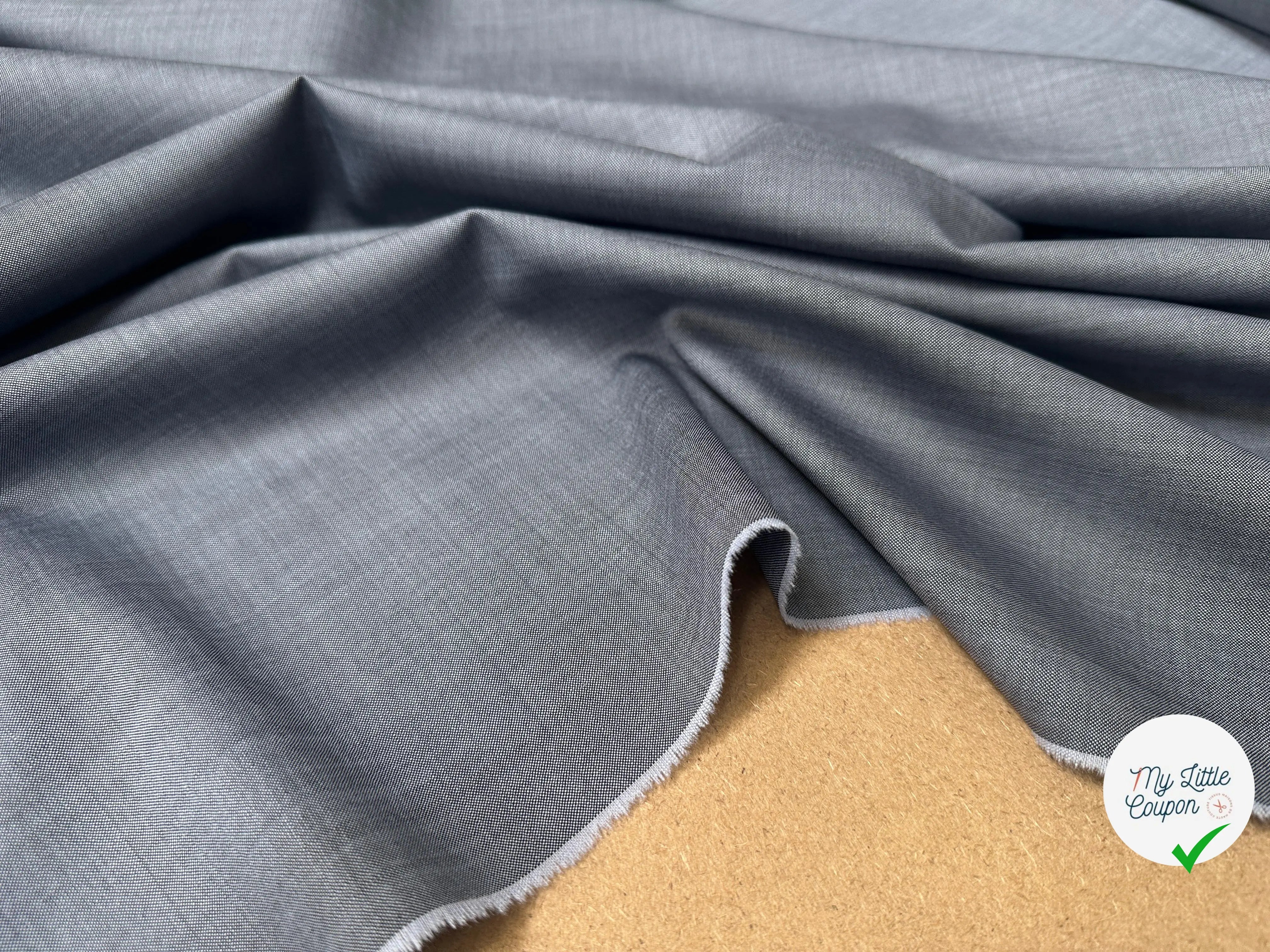 DRAPERIE LAINE BLEU GRIS CHICISSIMO - My Little Coupon