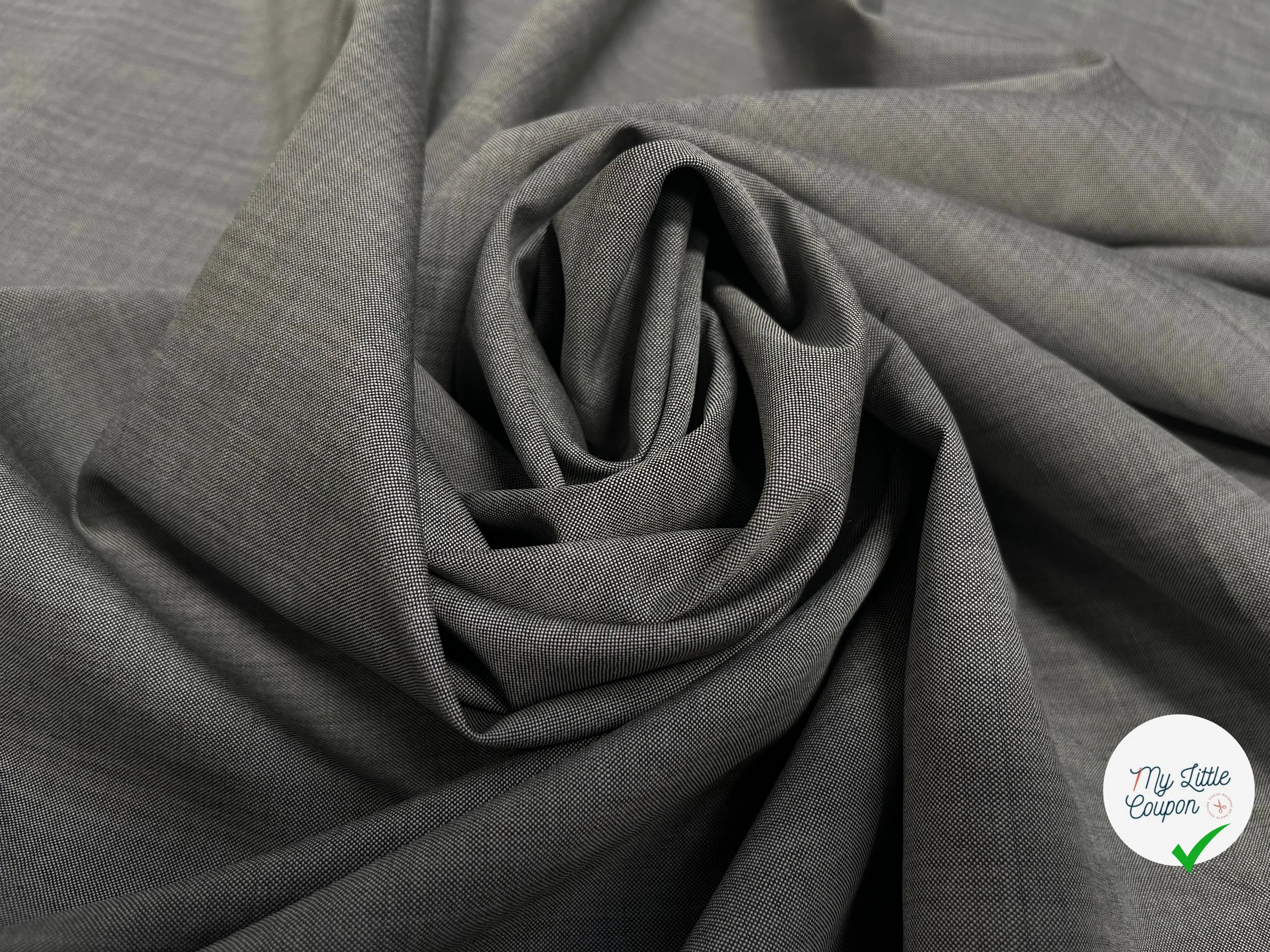 DRAPERIE LAINE GRISE CLAIR - My Little Coupon