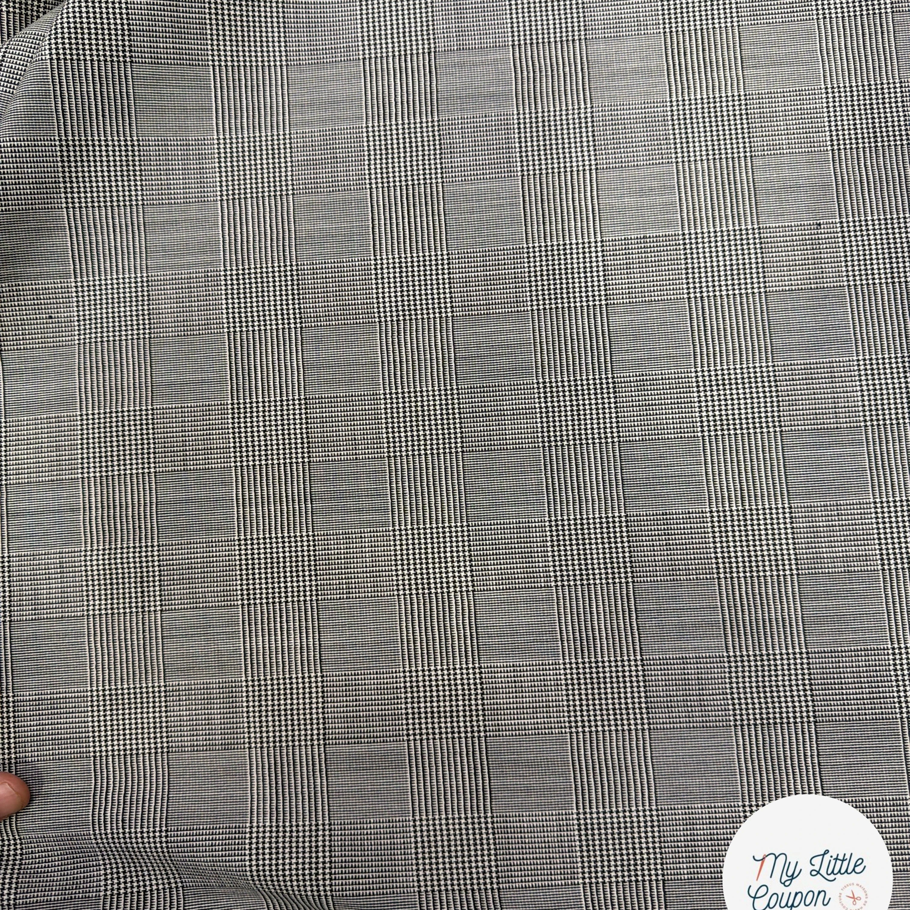 DRAPERIE LAINE MI SAISON CHIC PRINCE DE GALLES STRETCH - My Little Coupon