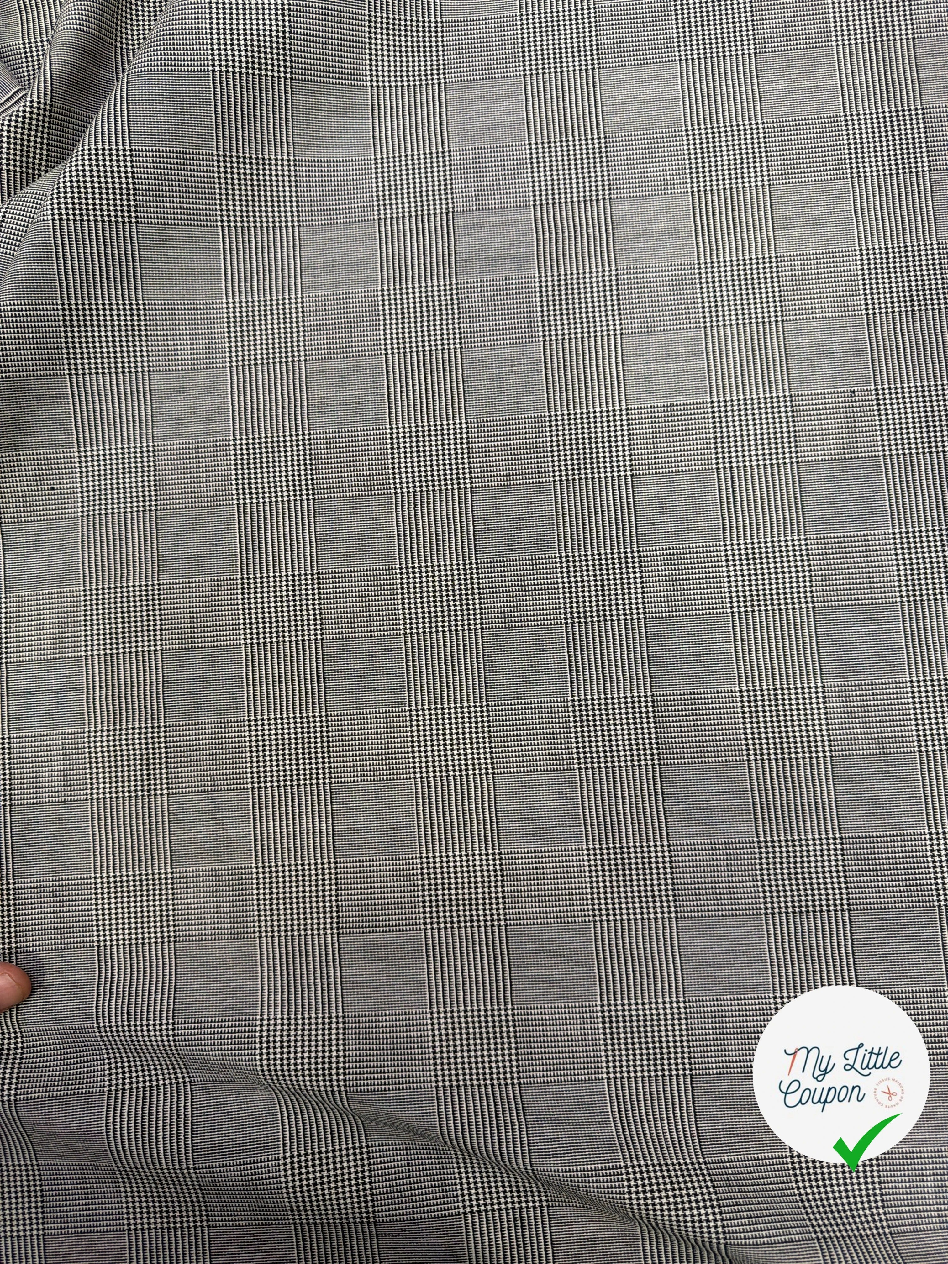 DRAPERIE LAINE MI SAISON CHIC PRINCE DE GALLES STRETCH - My Little Coupon