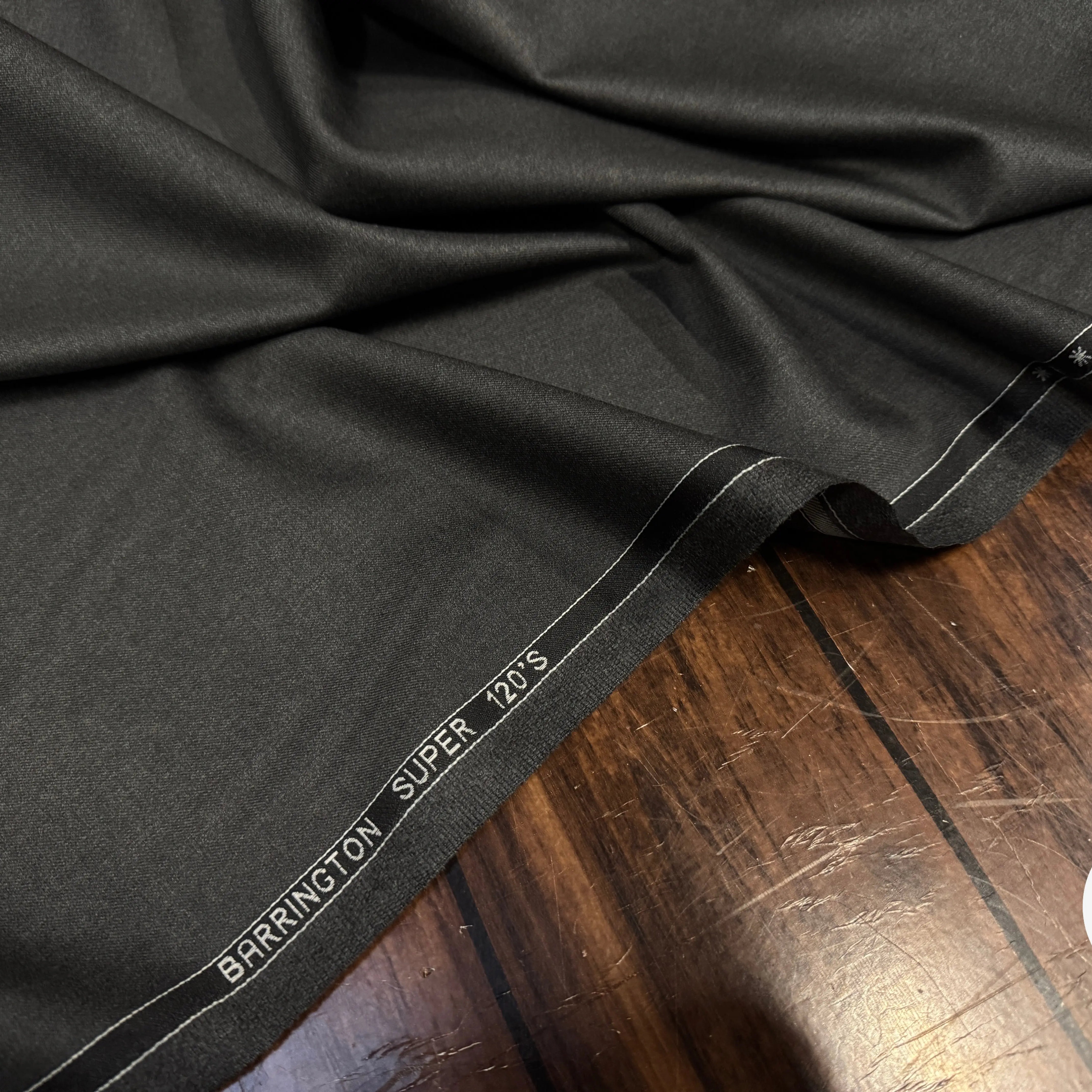 DRAPERIE LAINE VIERGE SUPER 120 GRIS BARRINGTON - My Little Coupon