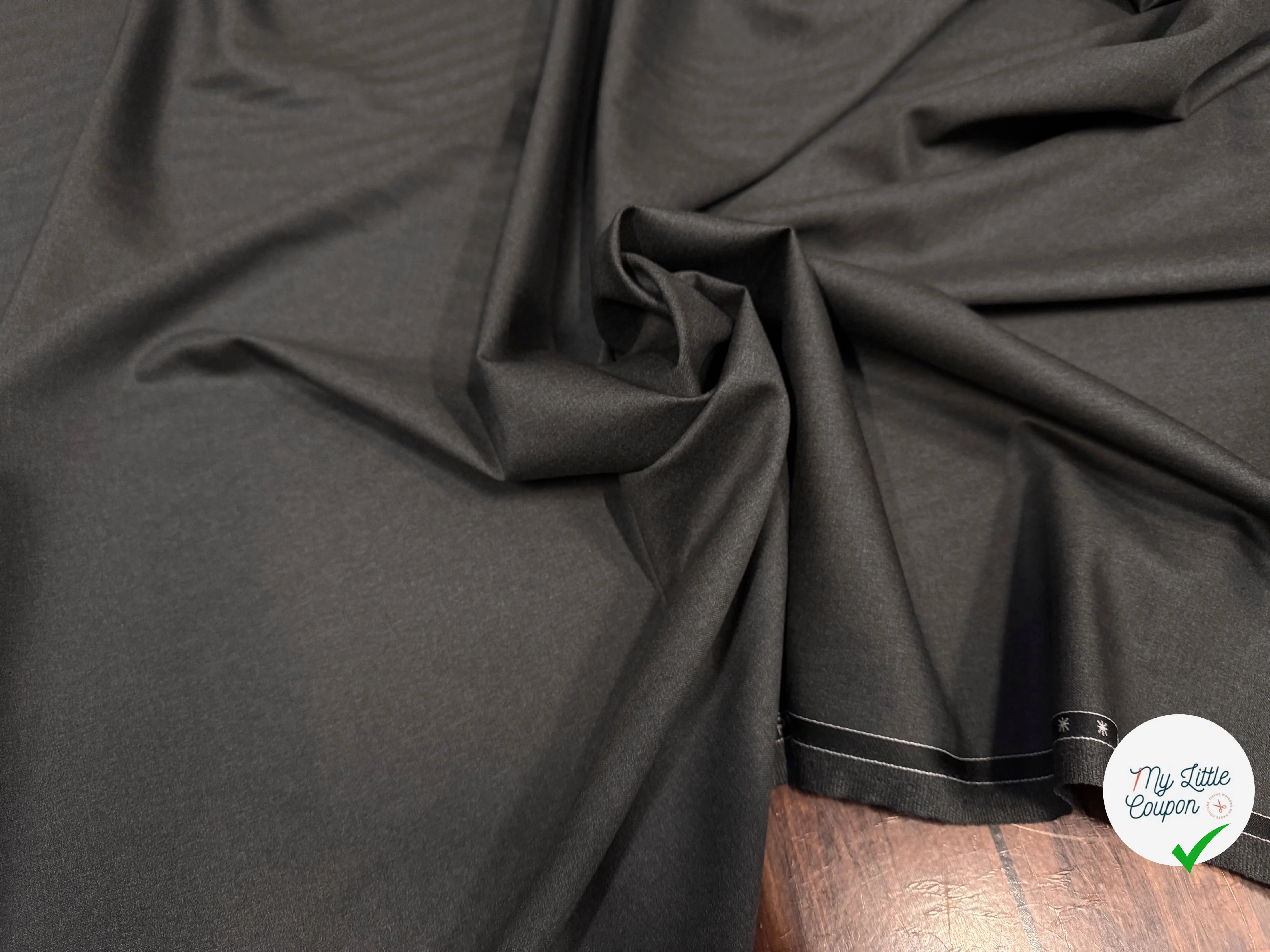 DRAPERIE LAINE VIERGE SUPER 120 GRIS BARRINGTON - My Little Coupon