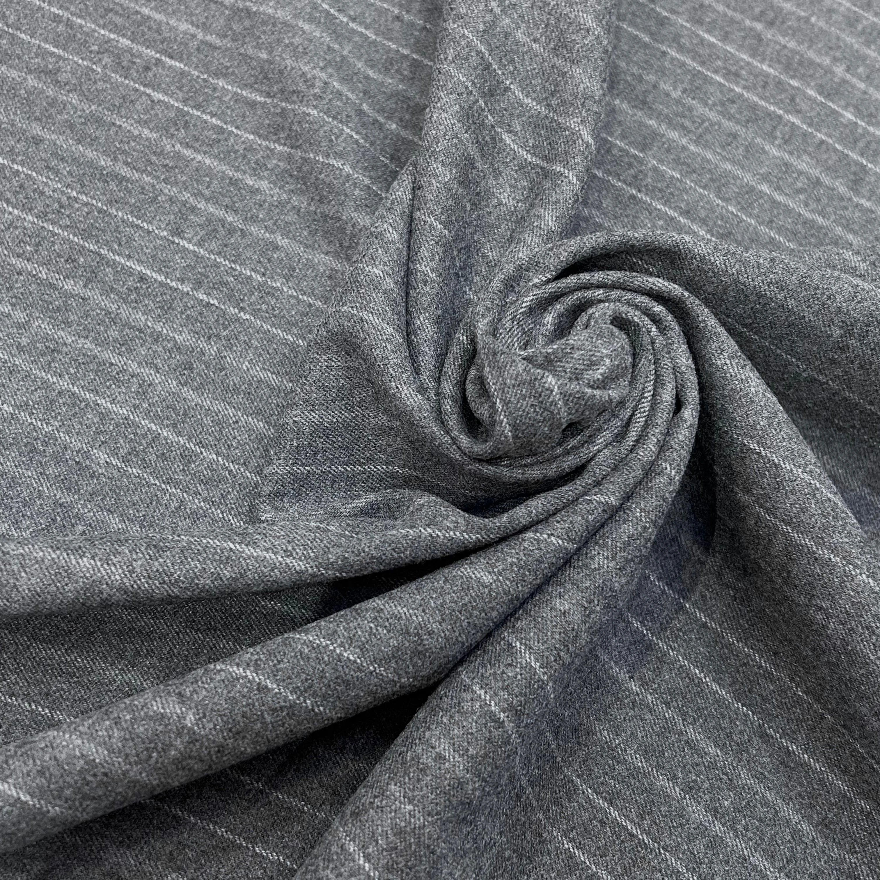 DRAPERIE LOURDE POLYVISCOSE RAYURES BLANCHES EFFET DUVTEUX - My Little Coupon