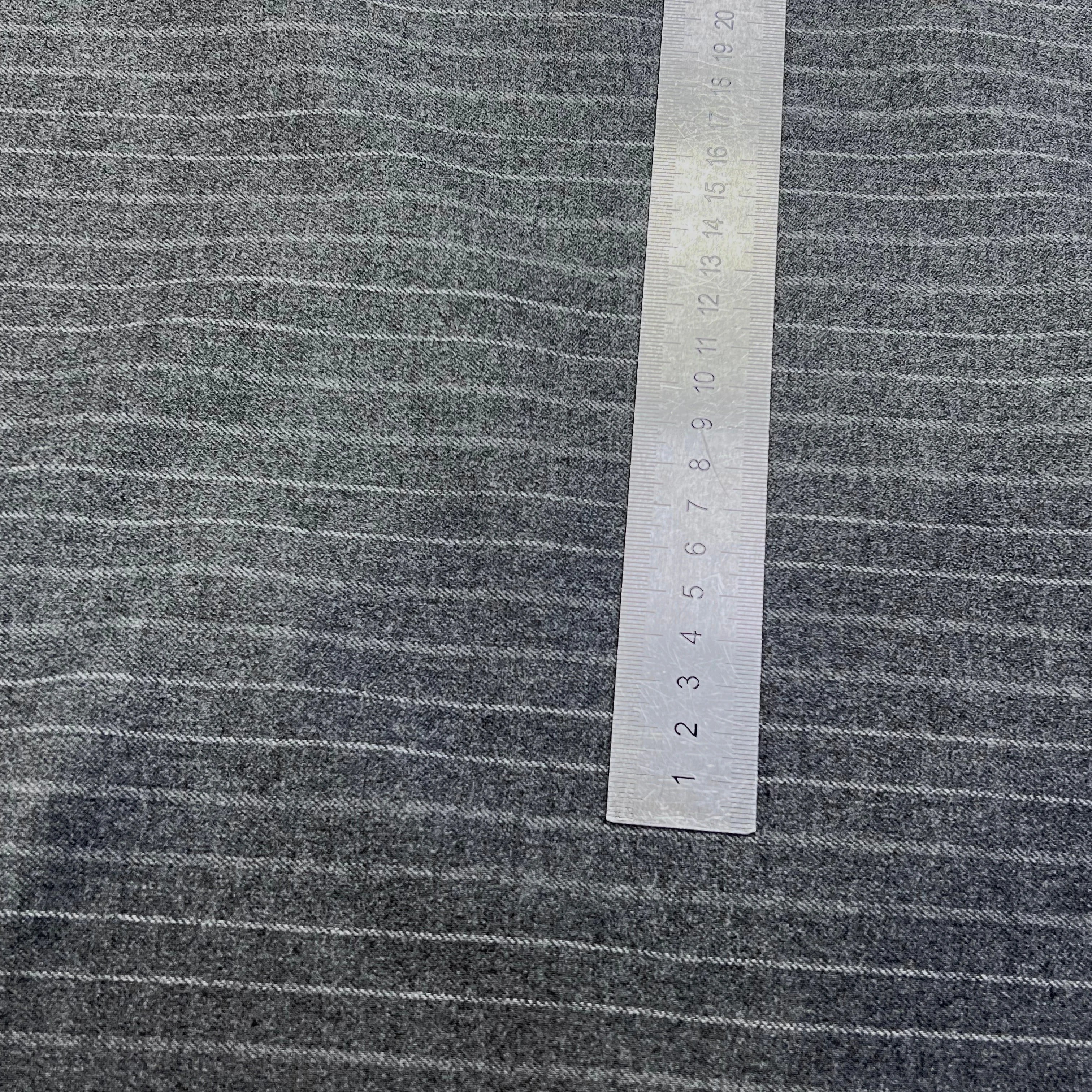 DRAPERIE LOURDE POLYVISCOSE RAYURES BLANCHES EFFET DUVTEUX - My Little Coupon