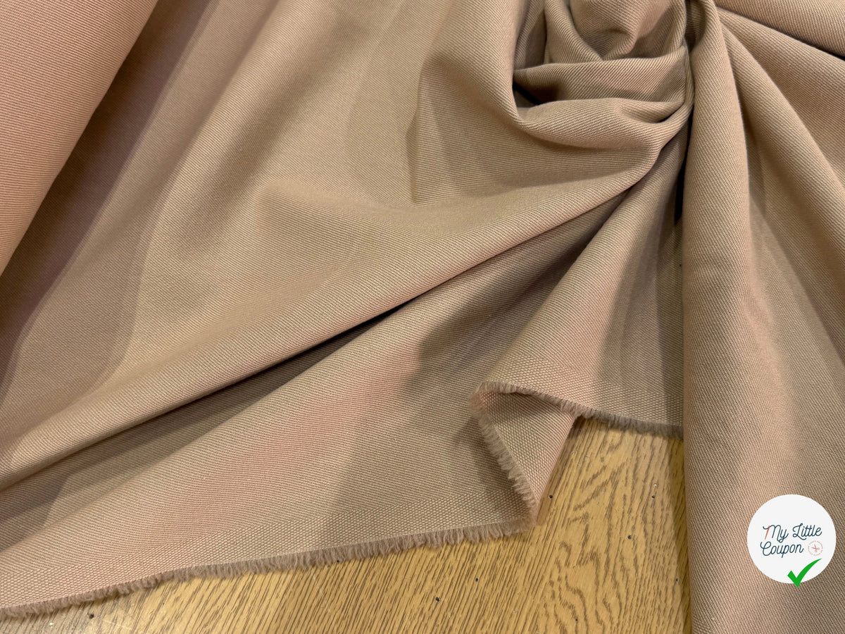 DRAPERIE LOURDE SERGÉE BEIGE TAUPE 80% LAINE - My Little Coupon