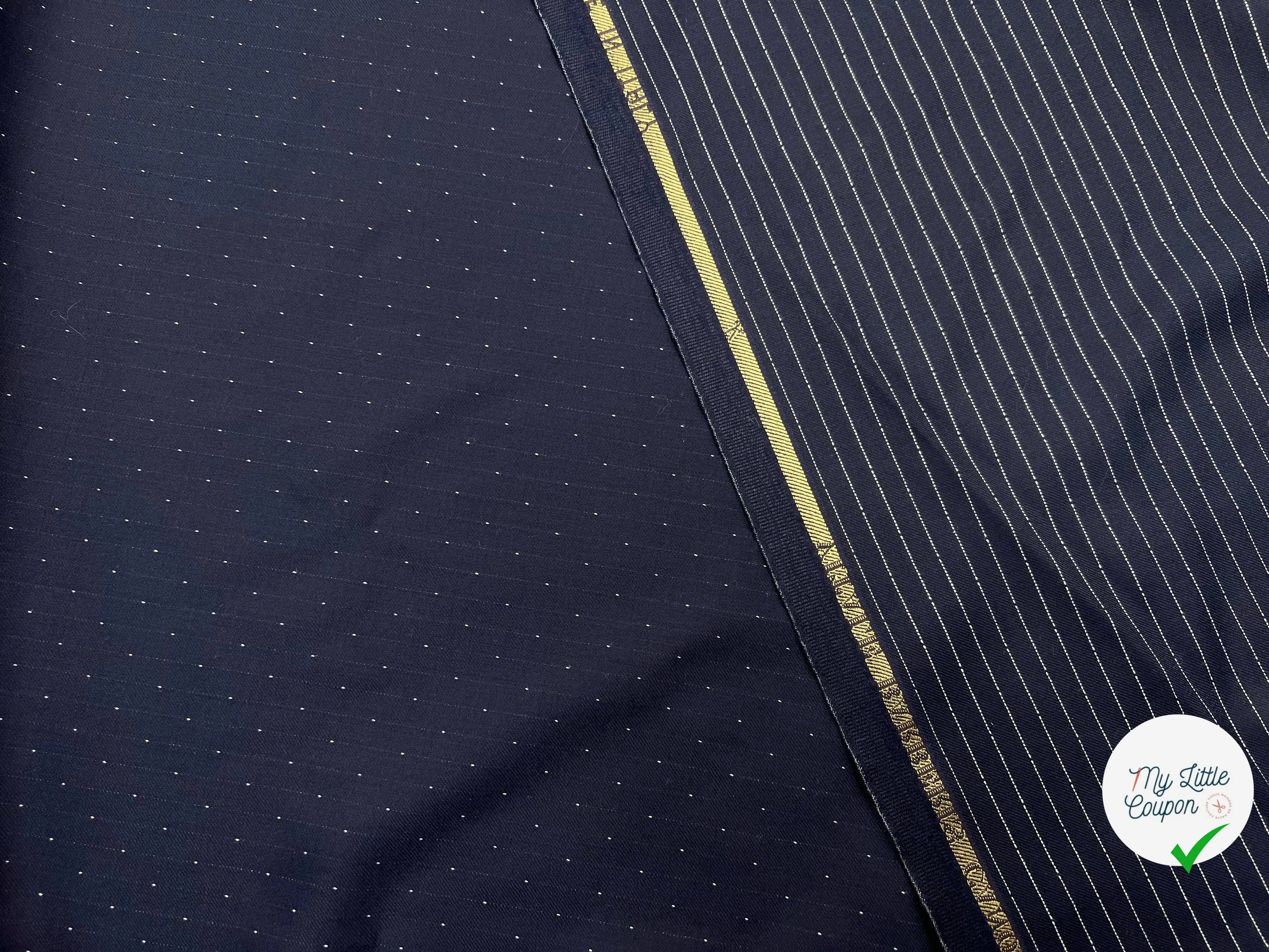DRAPERIE MARINE RAYURES POINTILLÉS - My Little Coupon - tissu - coudre