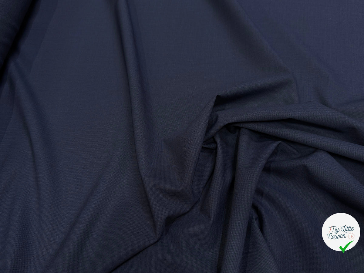 DRAPERIE POLYLAINE BLEU MARINE STRETCH VOLUPTUEUSE - My Little Coupon