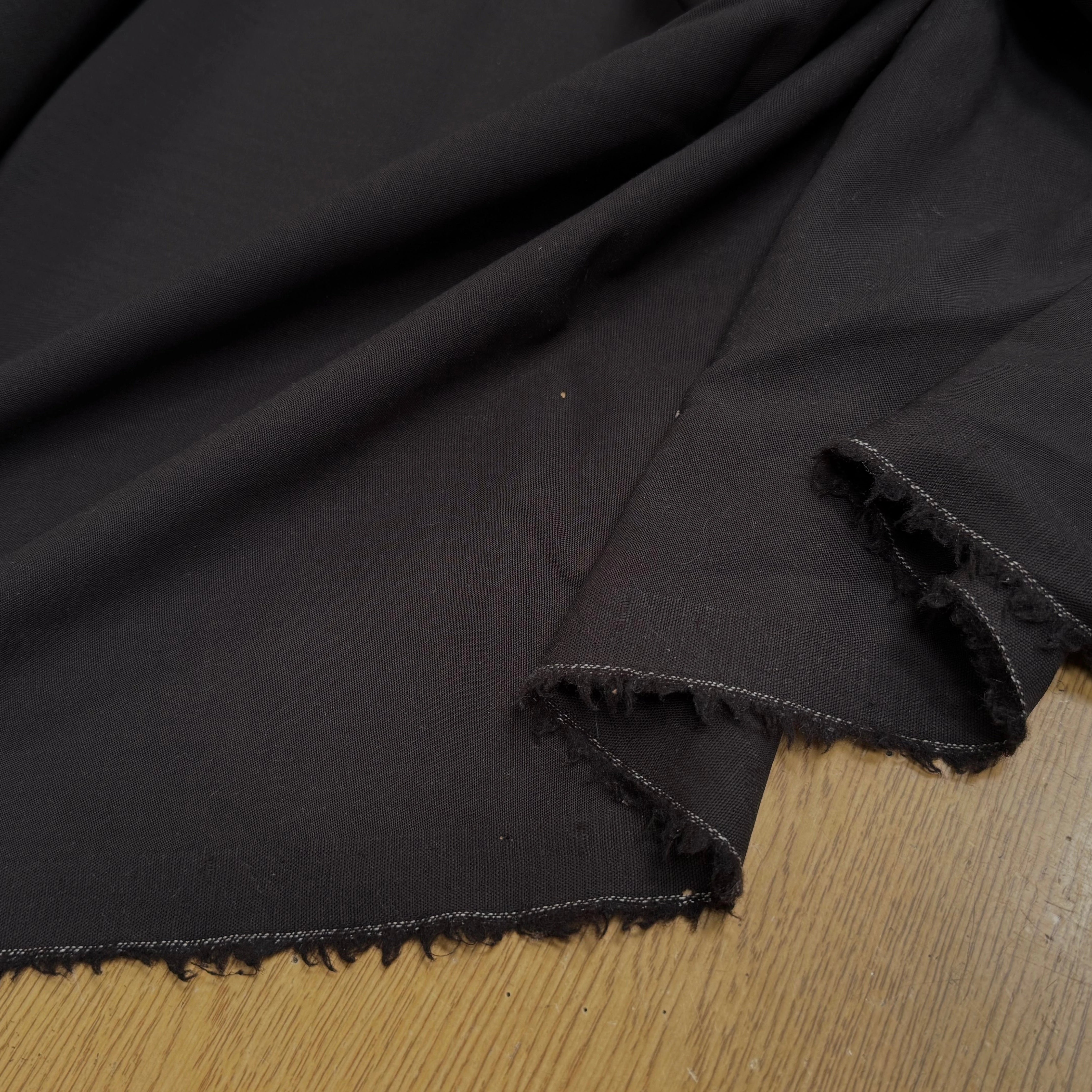 DRAPERIE POLYLAINE MARRON NOISETTE BELLE TENUE - My Little Coupon
