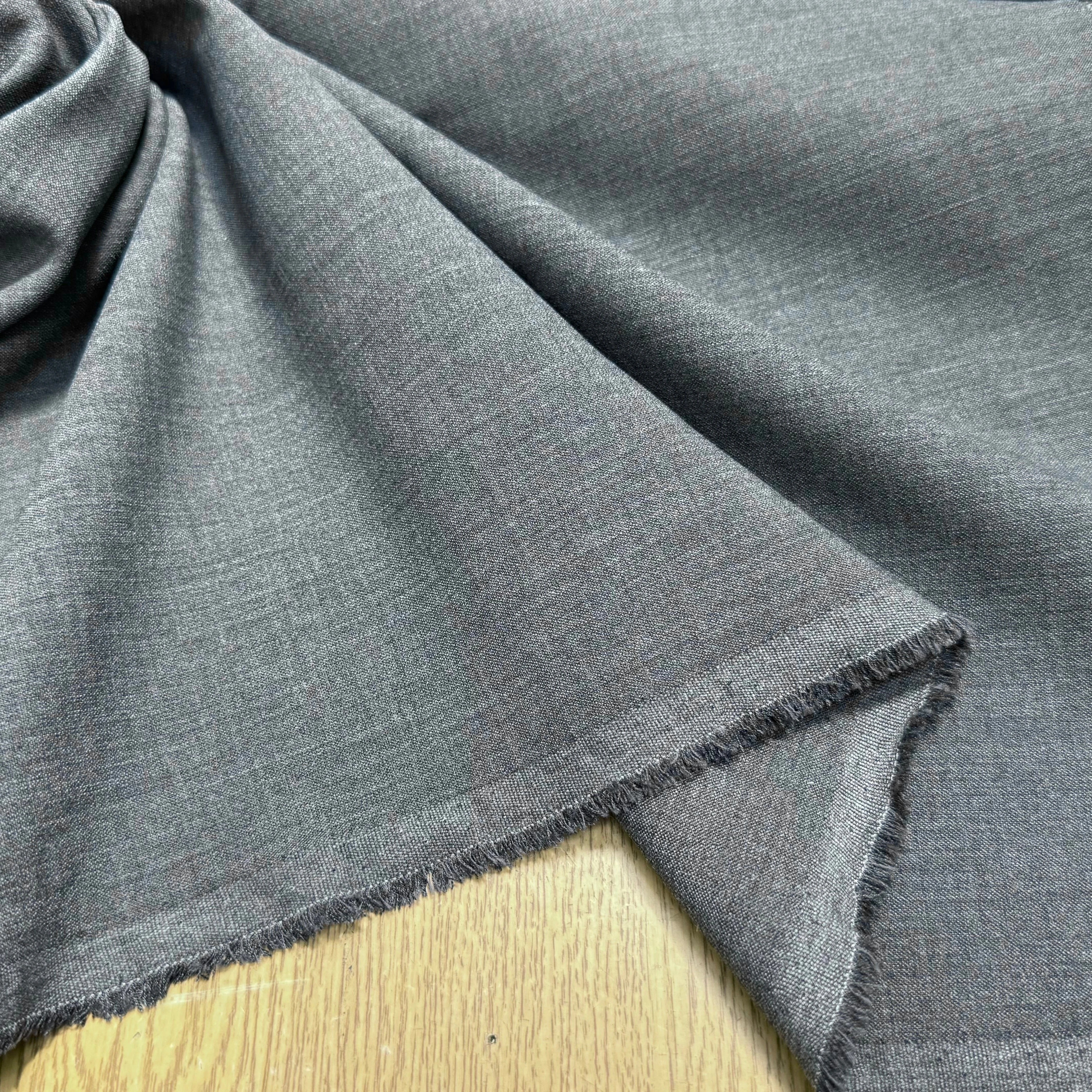 DRAPERIE POLYVISCOSE GRISE TENUE LOURDE STRETCH - My Little Coupon