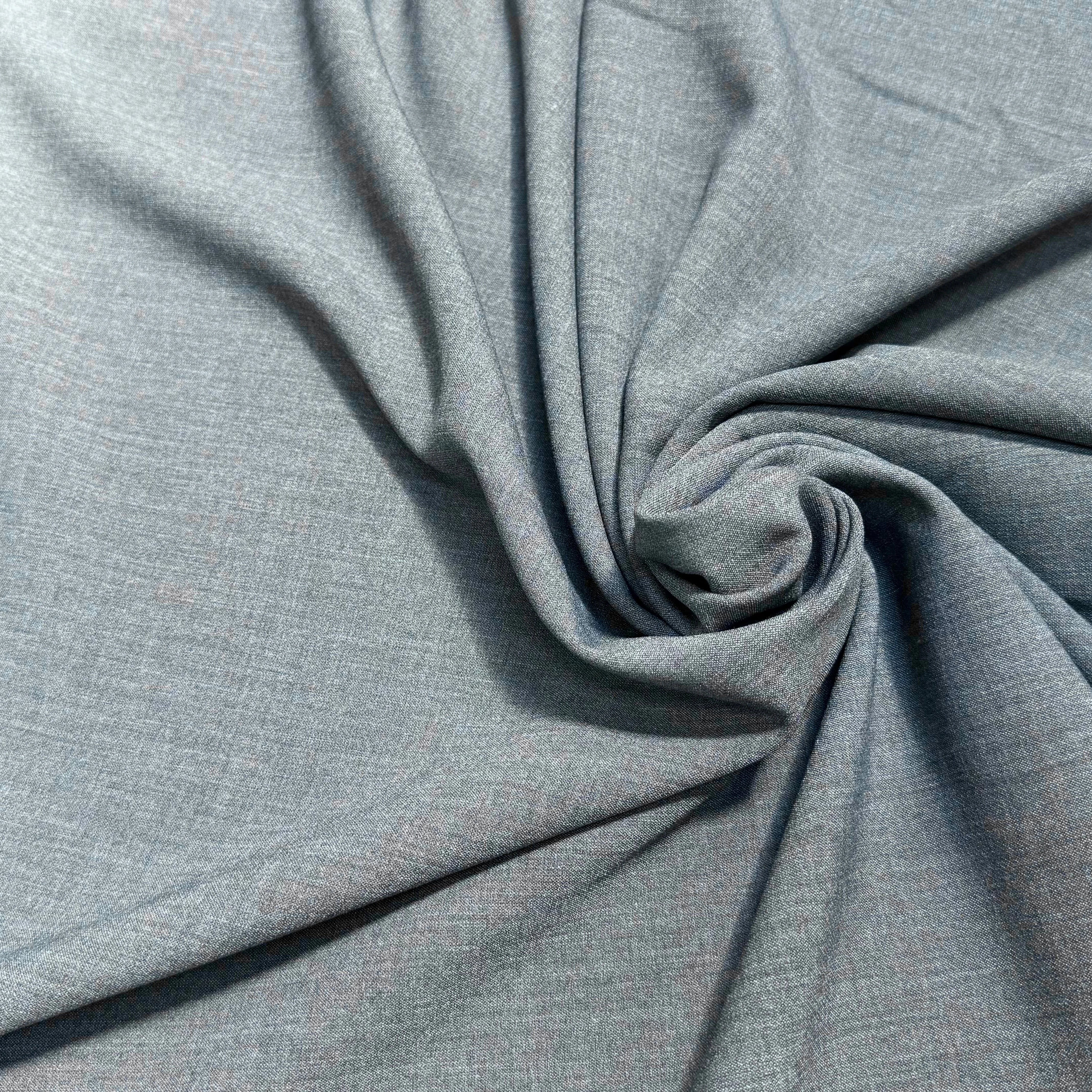 DRAPERIE POLYVISCOSE GRISE TENUE LOURDE STRETCH - My Little Coupon