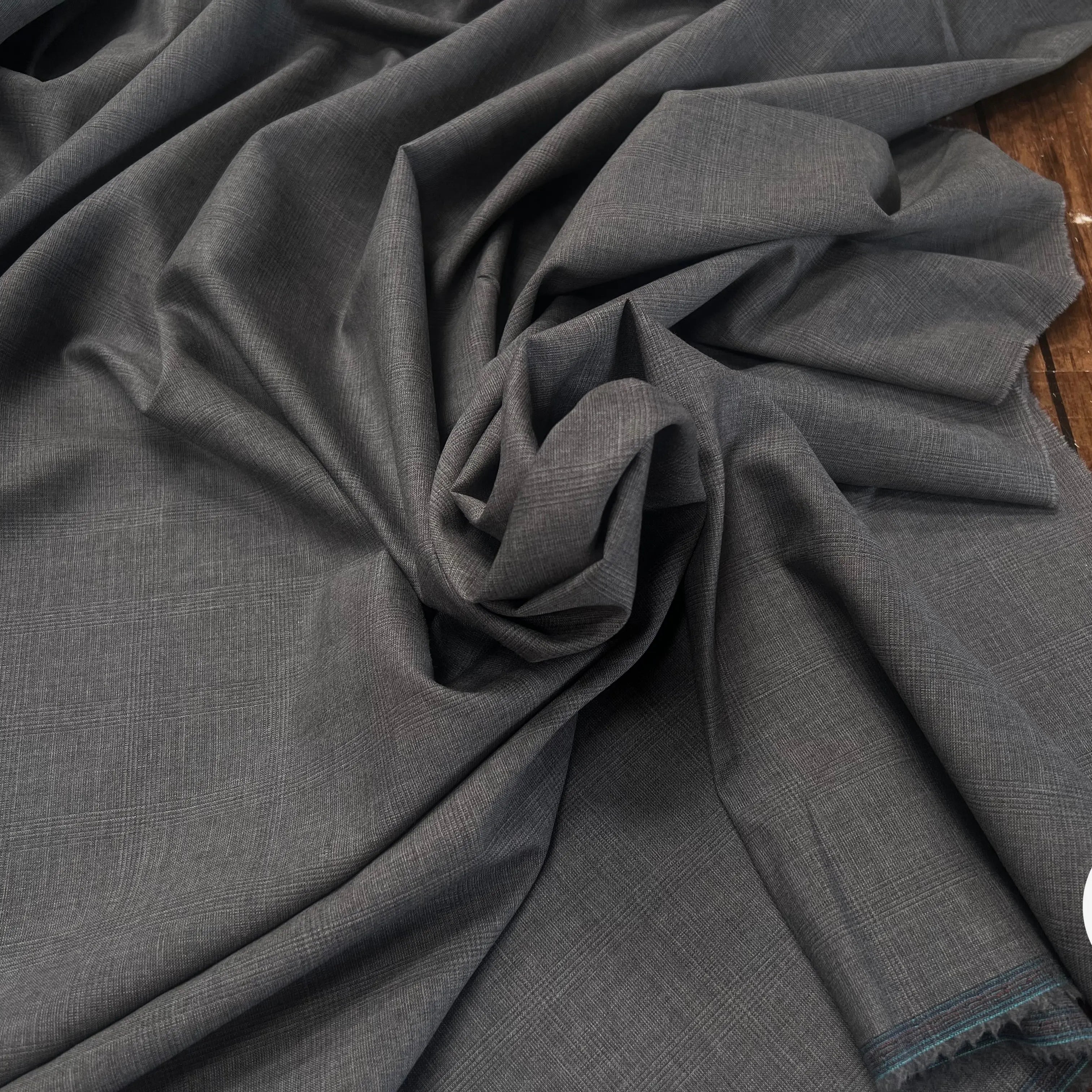 DRAPERIE PRINCE DE GALLE GRISE 100% LAINE - My Little Coupon