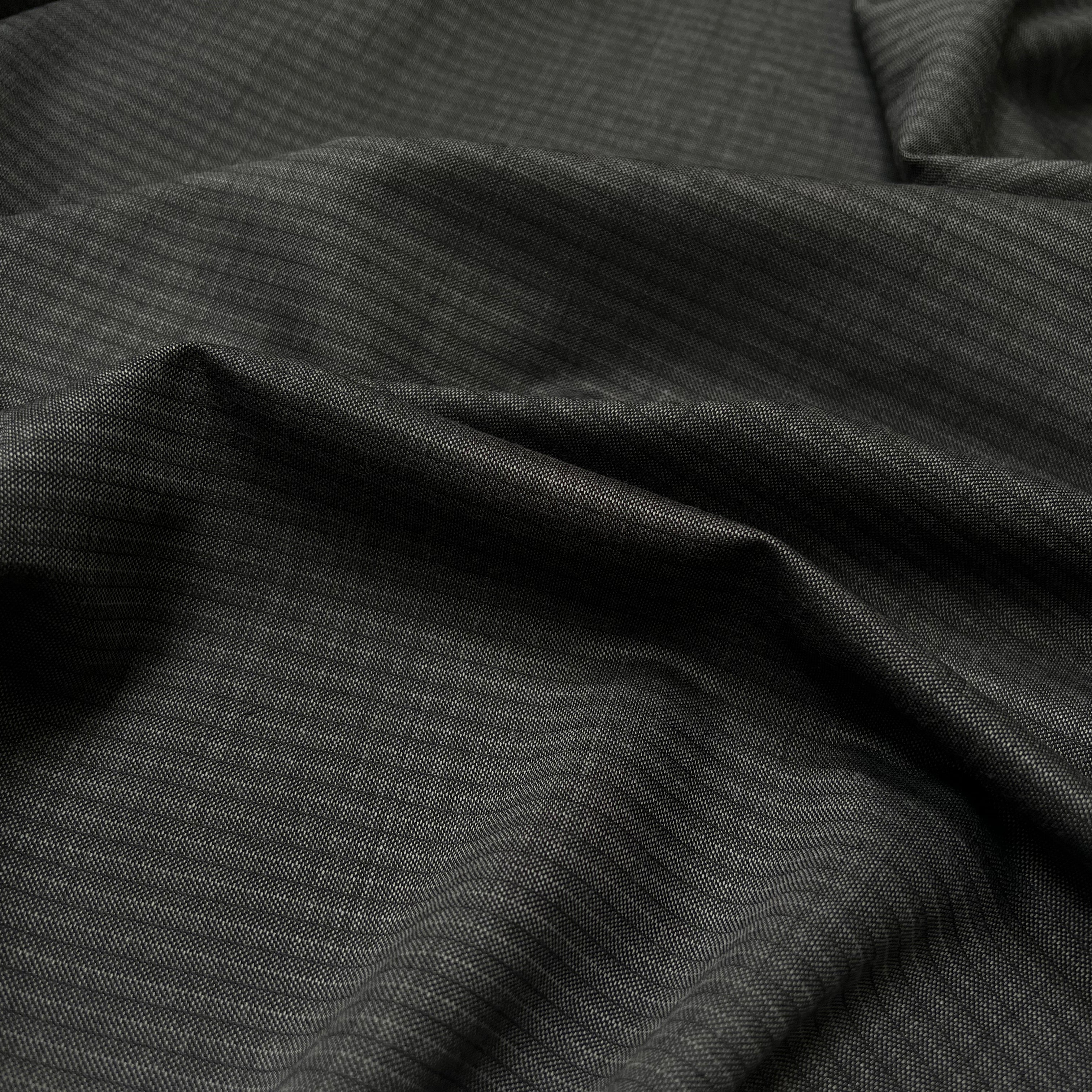 DRAPERIE RAYÉE GRIS ANTHRACITE 100% LAINE - My Little Coupon