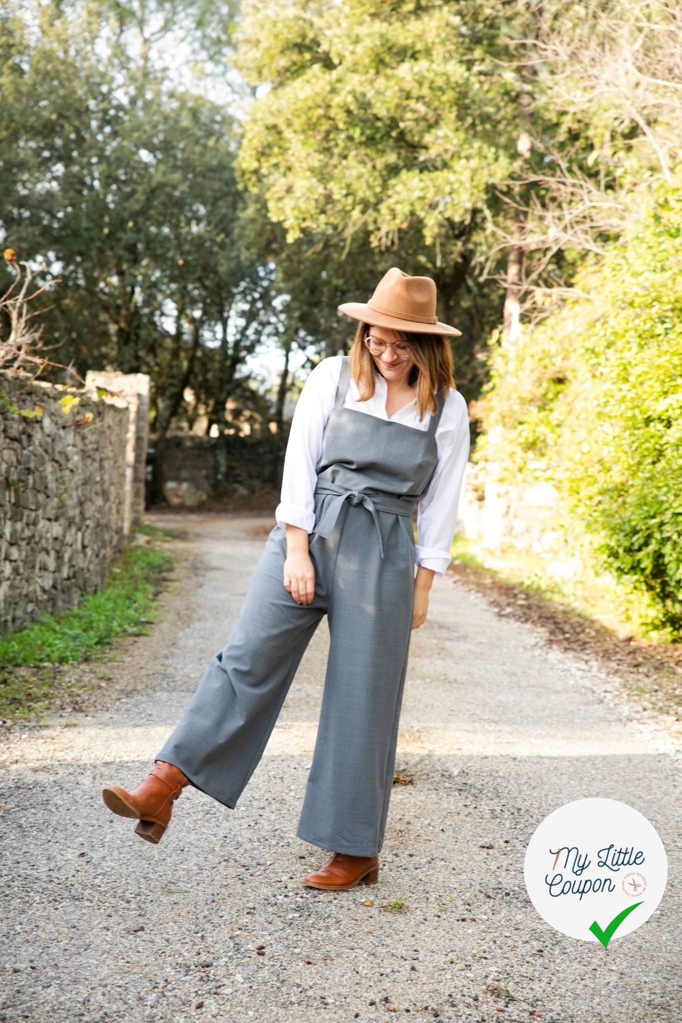 DRAPERIE SERGÉE 55% LAINE SUPER 100 GRIS CLAIR STRETCH - My Little Coupon