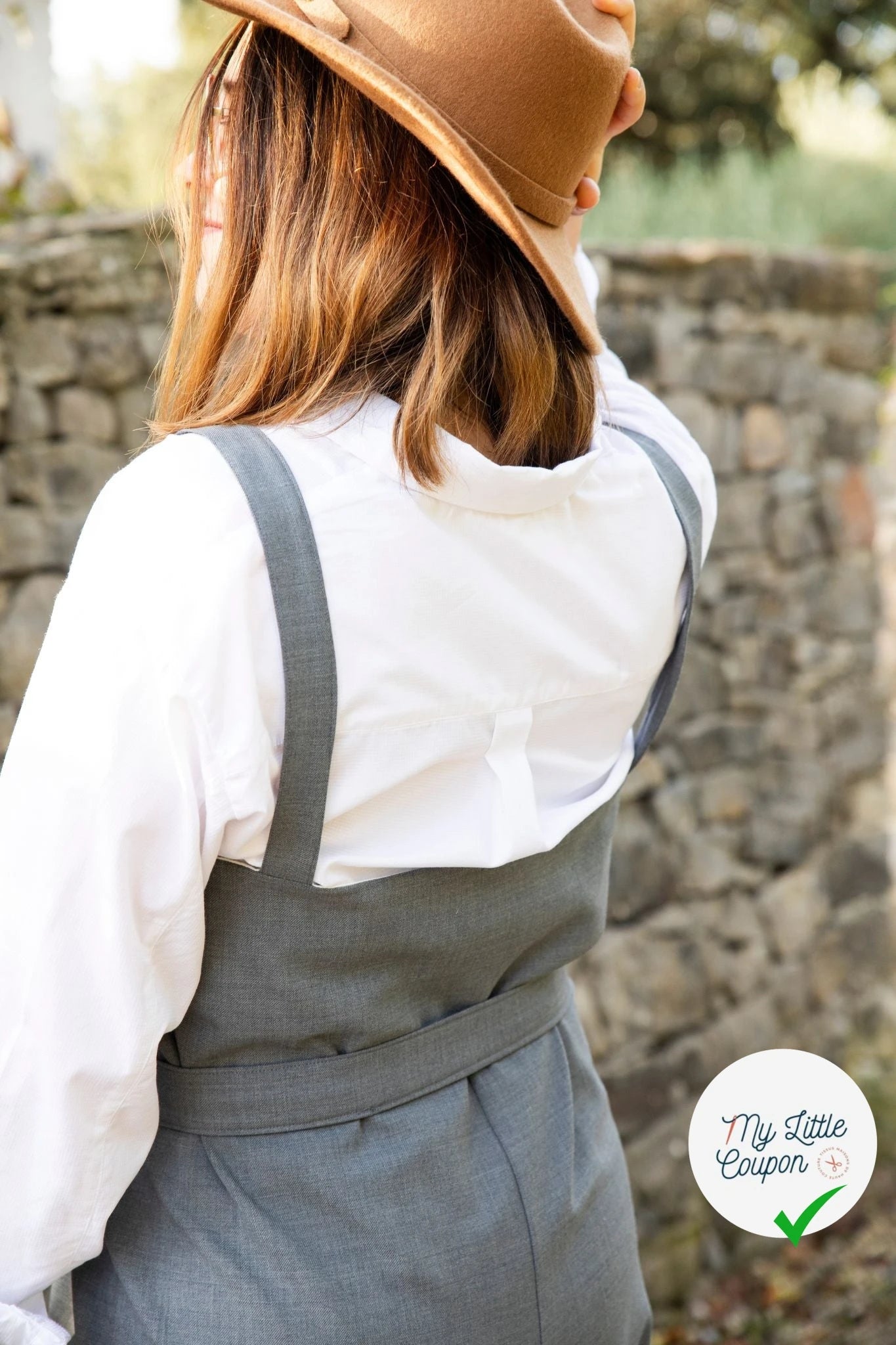 DRAPERIE SERGÉE 55% LAINE SUPER 100 GRIS CLAIR STRETCH - My Little Coupon