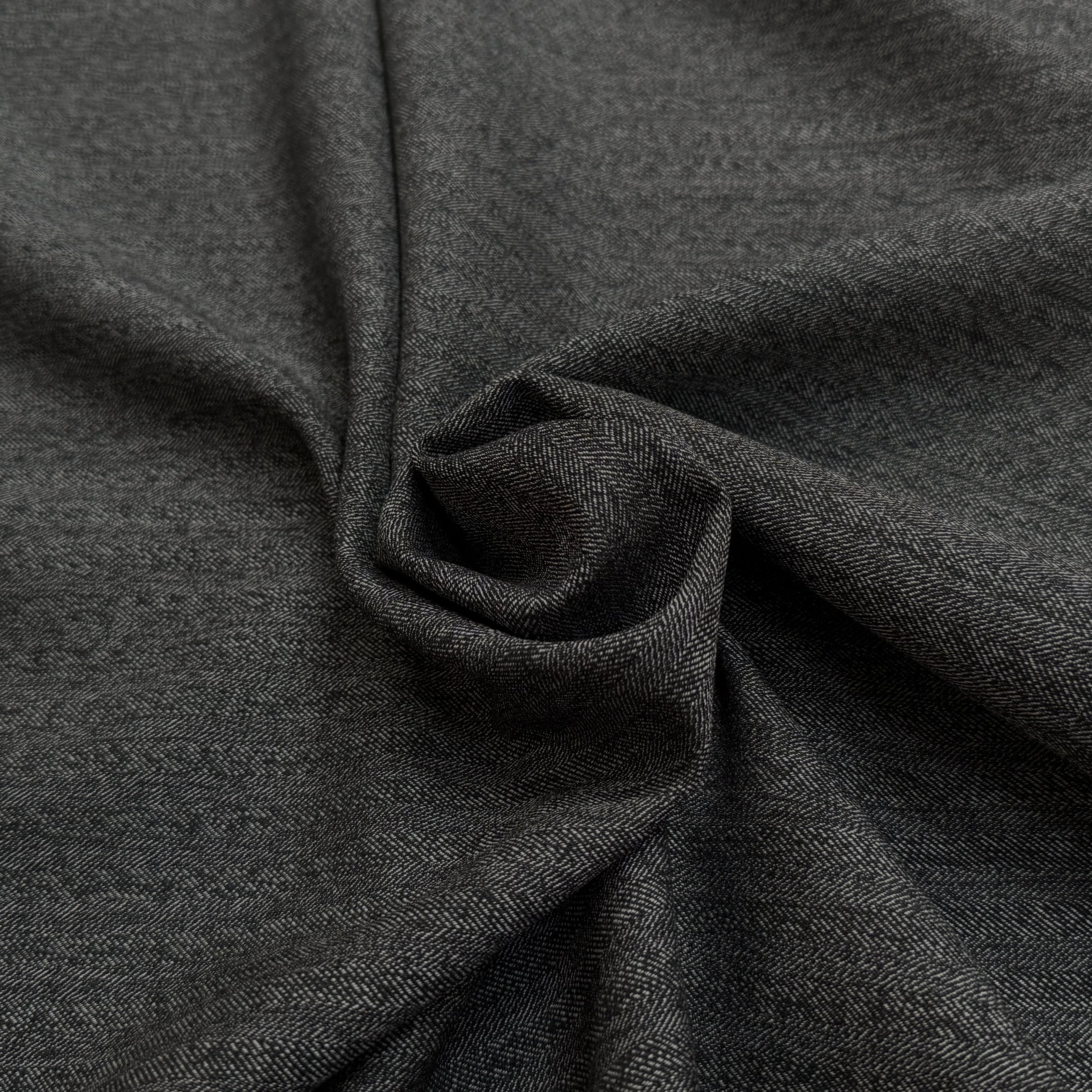 DRAPERIE SERGÉE DE LAINE TRÈS BELLE TENUE GRIS CHINÉ - My Little Coupon
