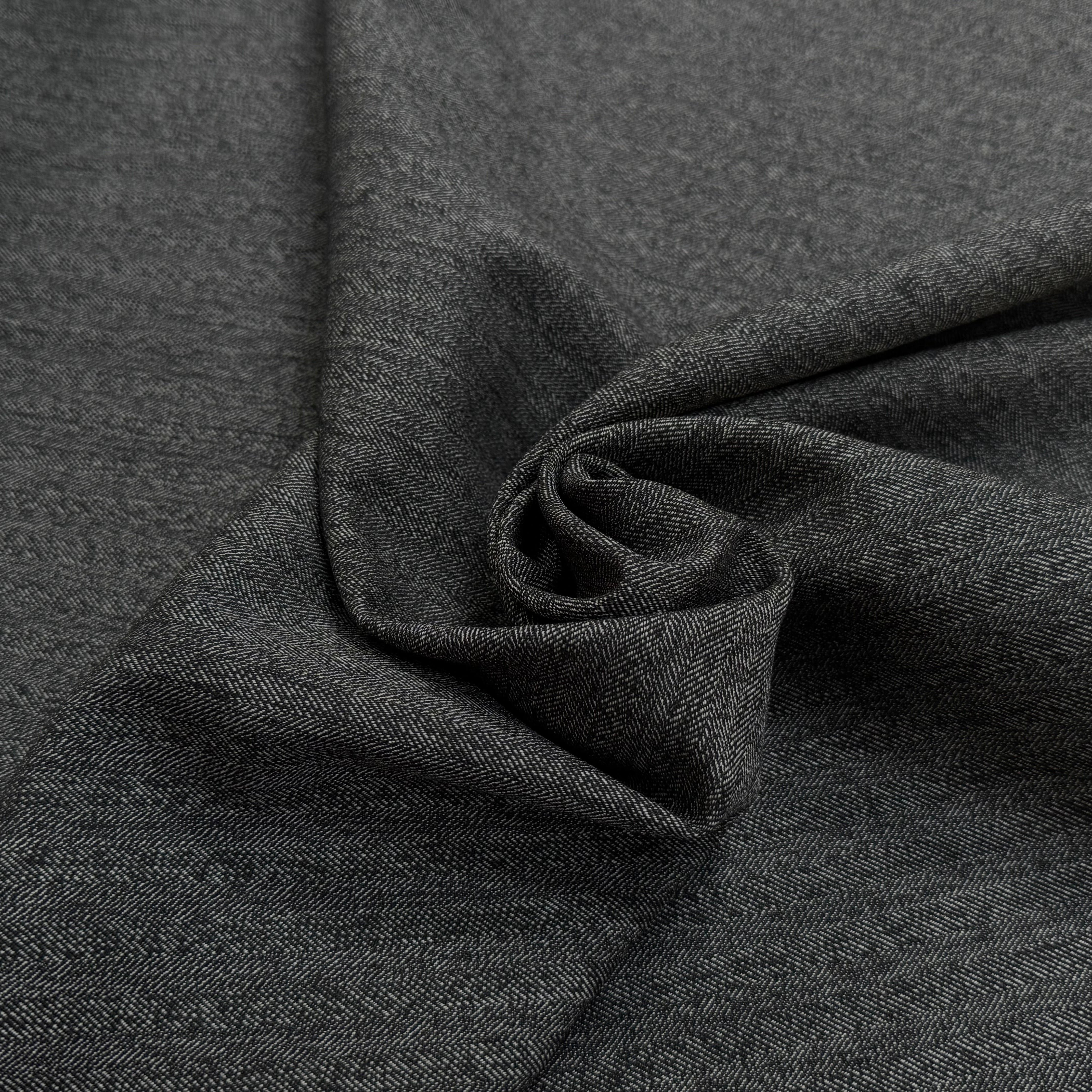 DRAPERIE SERGÉE DE LAINE TRÈS BELLE TENUE GRIS CHINÉ - My Little Coupon