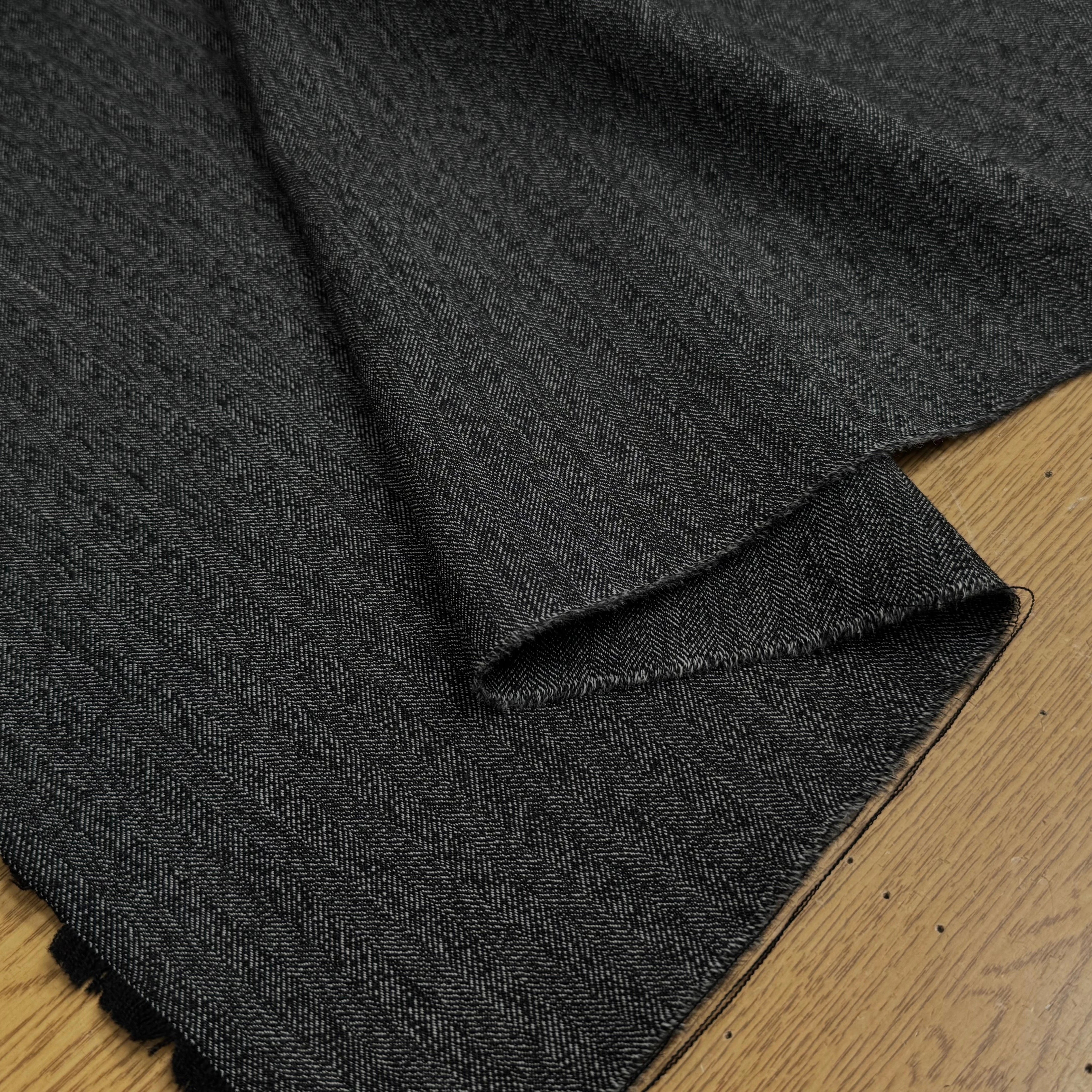 DRAPERIE SERGÉE DE LAINE TRÈS BELLE TENUE GRIS CHINÉ - My Little Coupon
