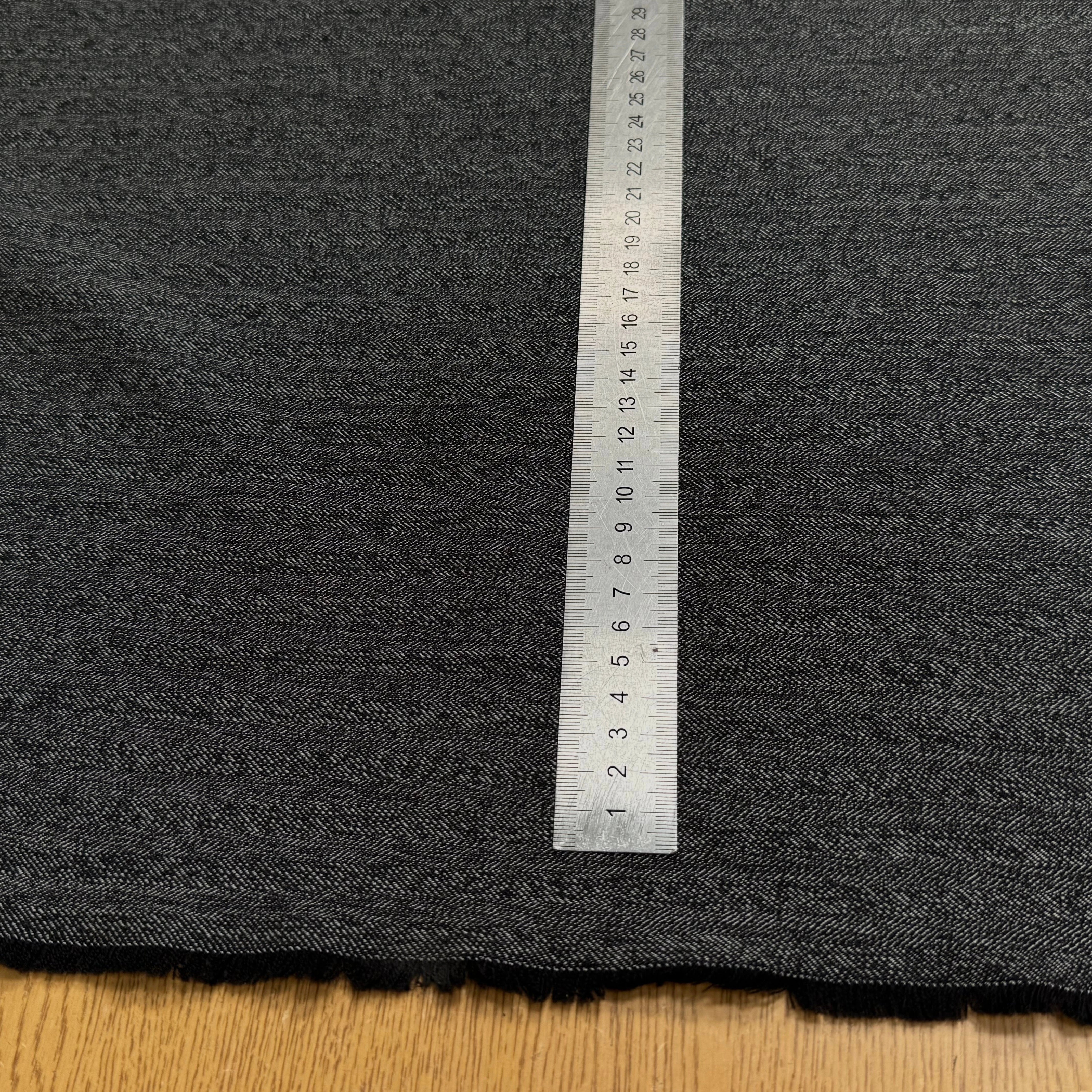 DRAPERIE SERGÉE DE LAINE TRÈS BELLE TENUE GRIS CHINÉ - My Little Coupon