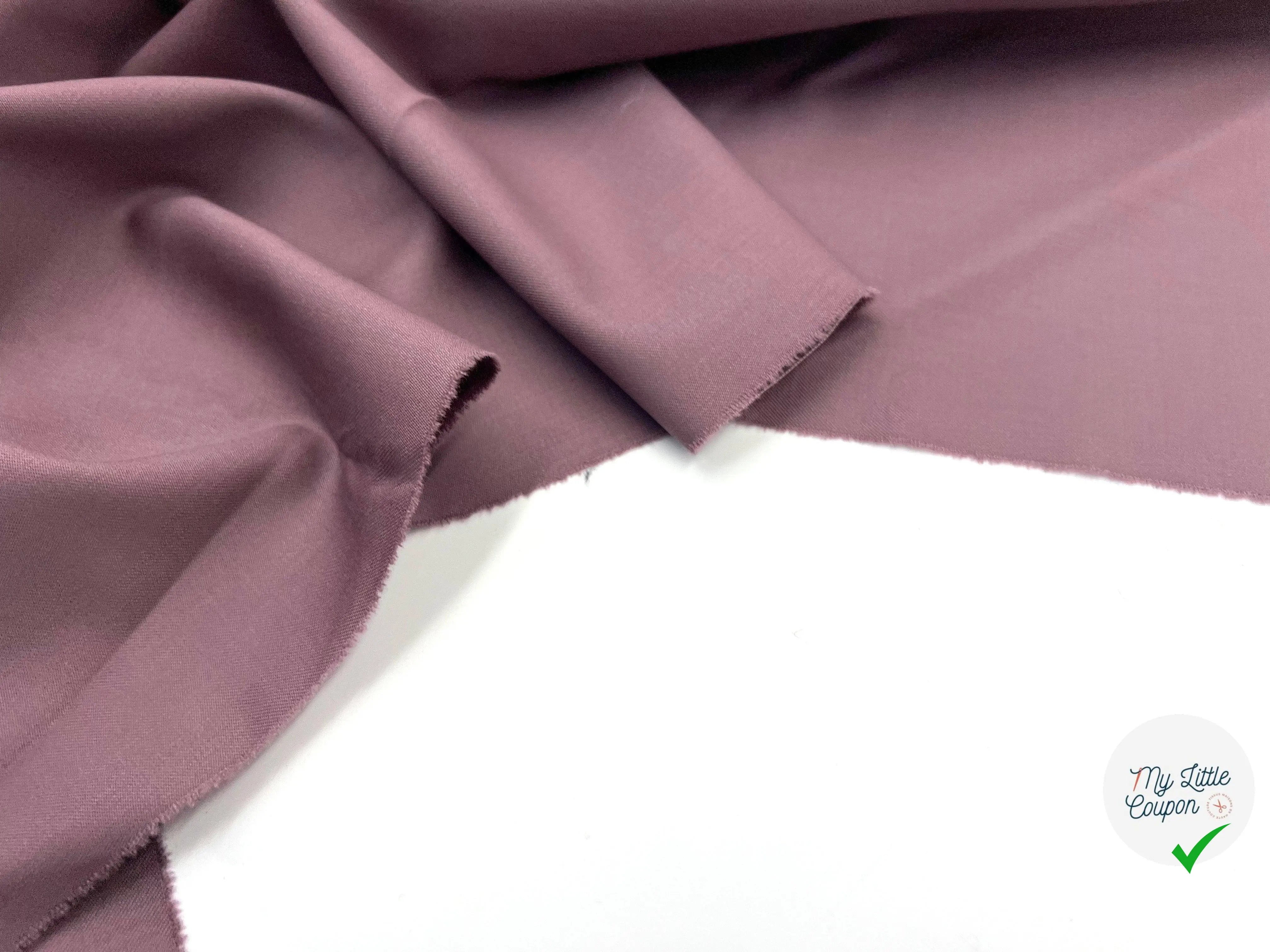 DRAPERIE SERGÉE GRIS ROSÉ - My Little Coupon - tissu - coudre
