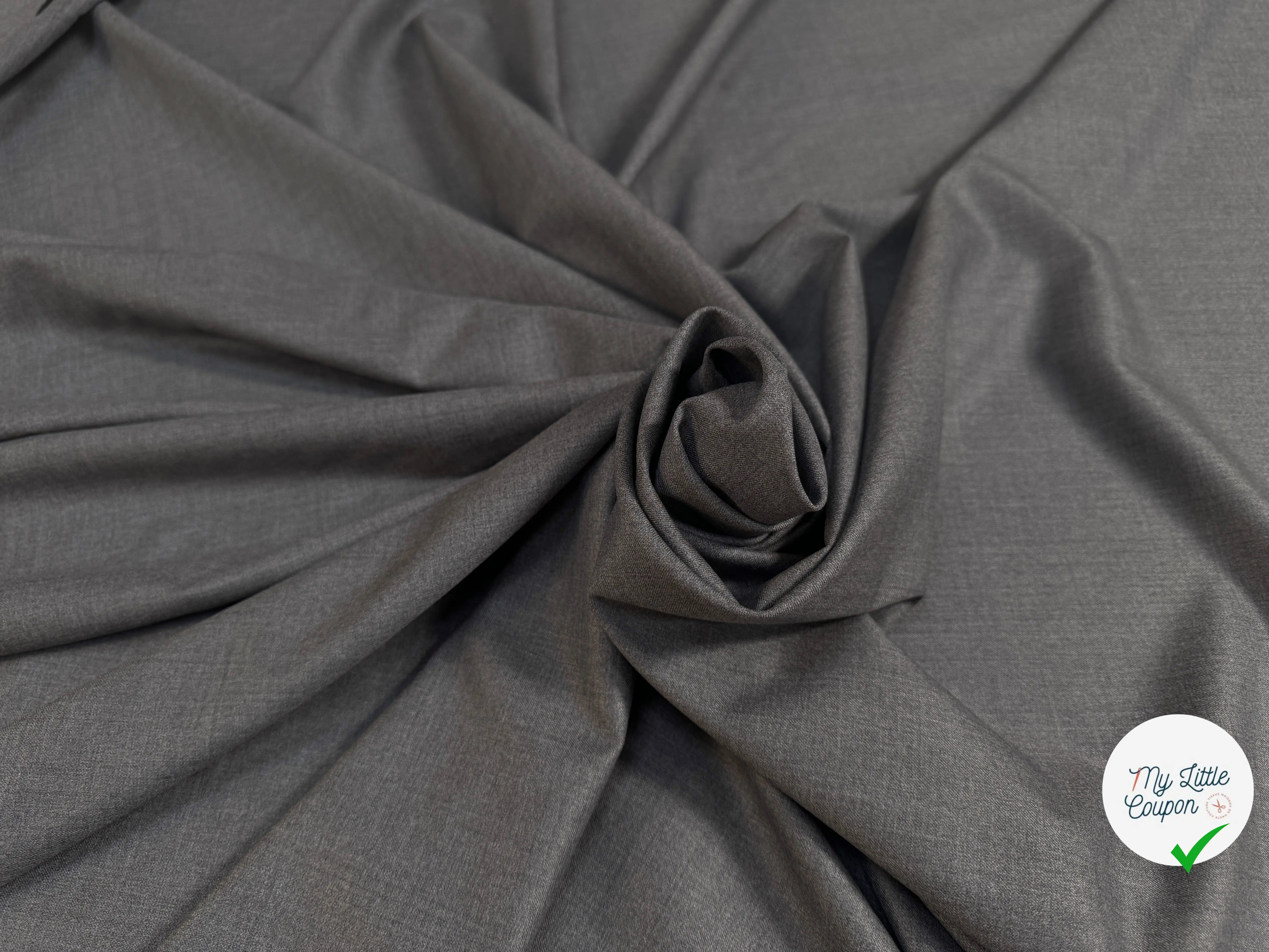 DRAPERIE SERGÉE GRISE CHIC ITALIE - My Little Coupon