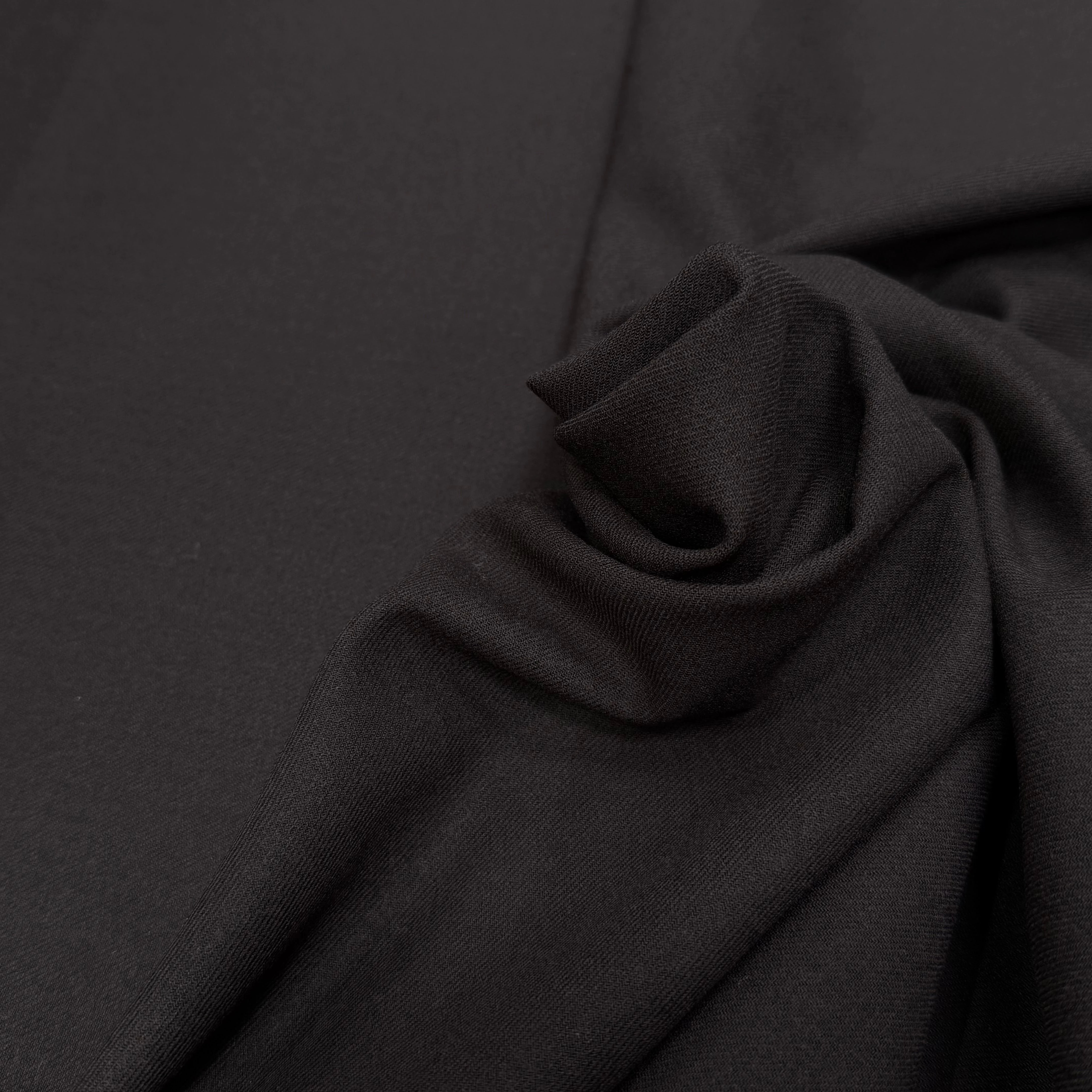 DRAPERIE SERGÉE MARRON LAINE VIERGE LÉGÈREMENT STRETCH - My Little Coupon