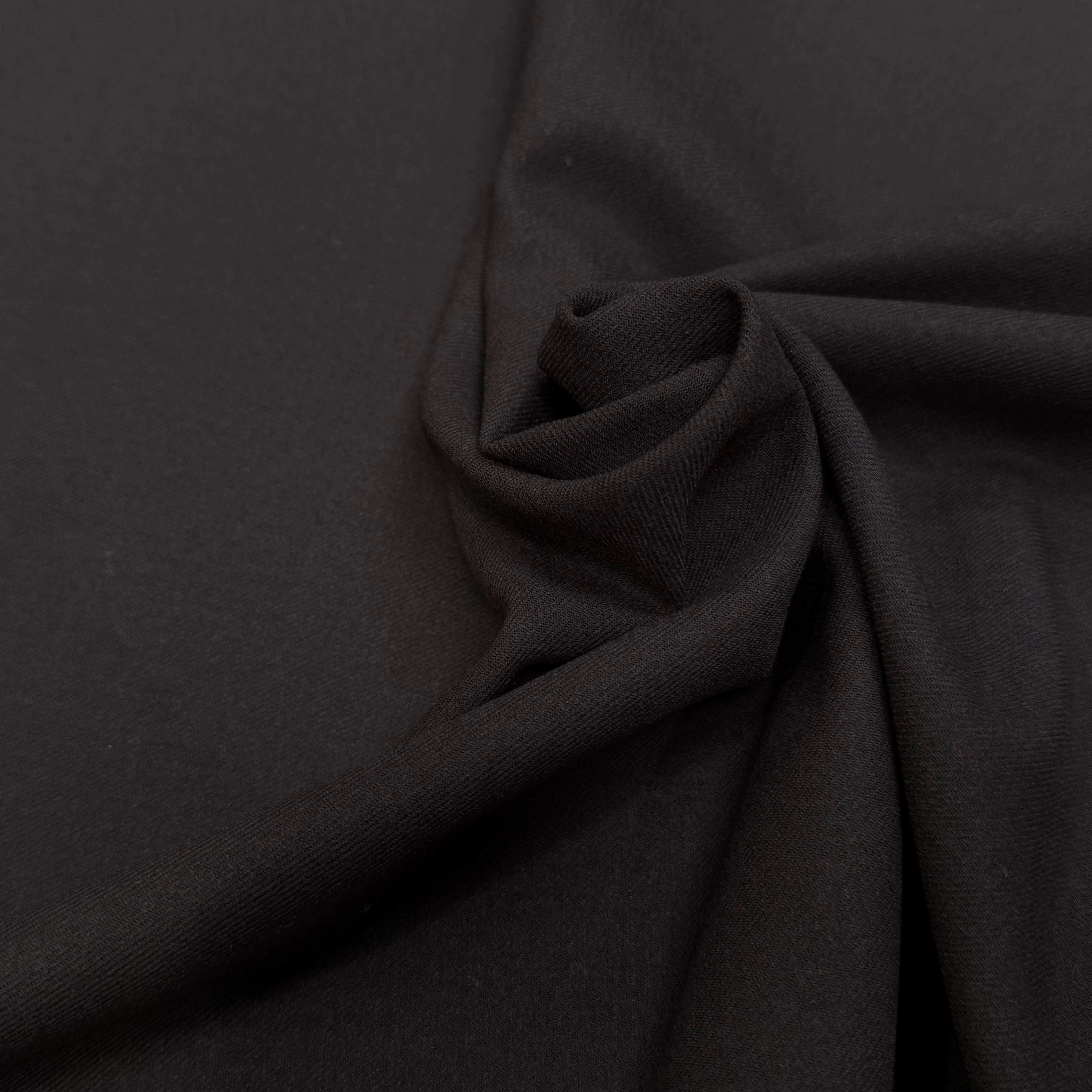 DRAPERIE SERGÉE MARRON LAINE VIERGE LÉGÈREMENT STRETCH - My Little Coupon