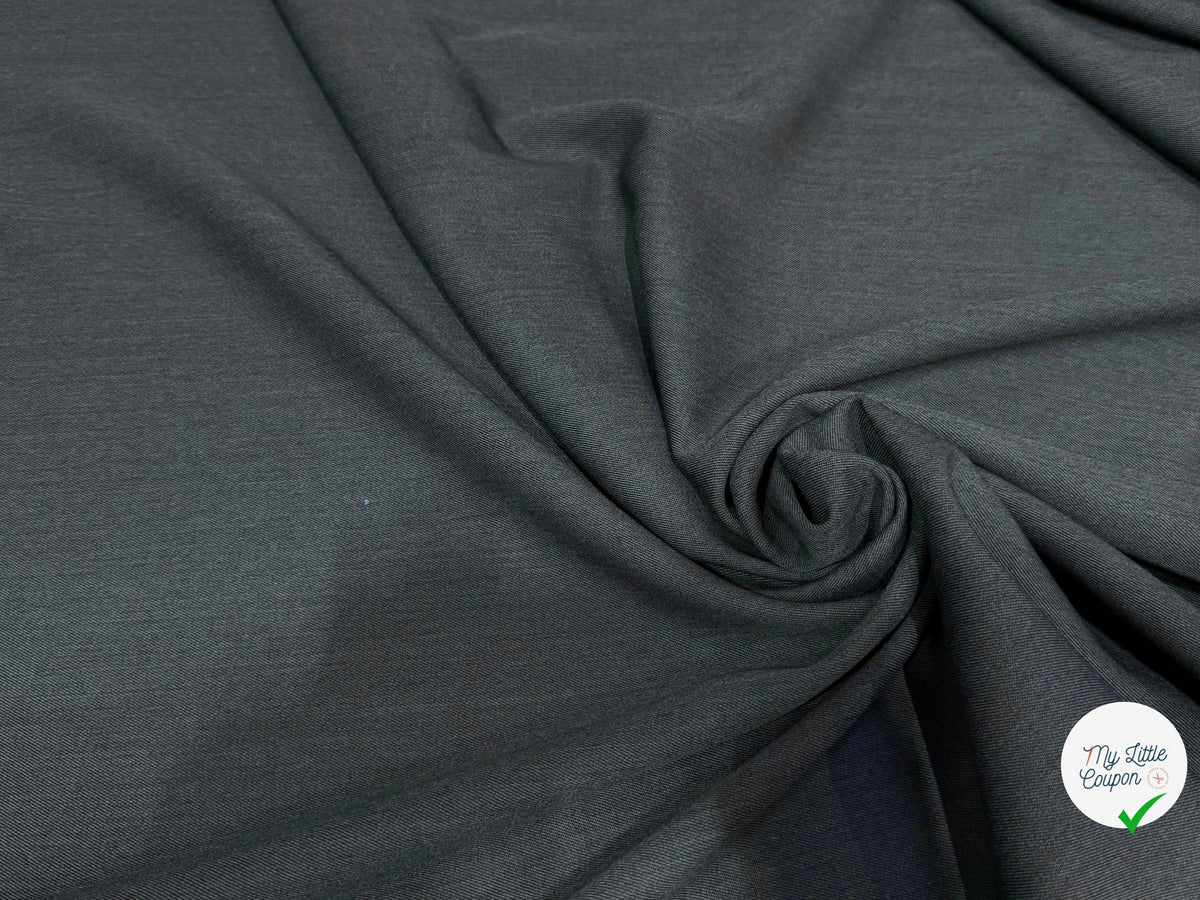 DRAPERIE SERGÉE POLYLAINE ÉLÉGANTE GRIS FON - My Little Coupon