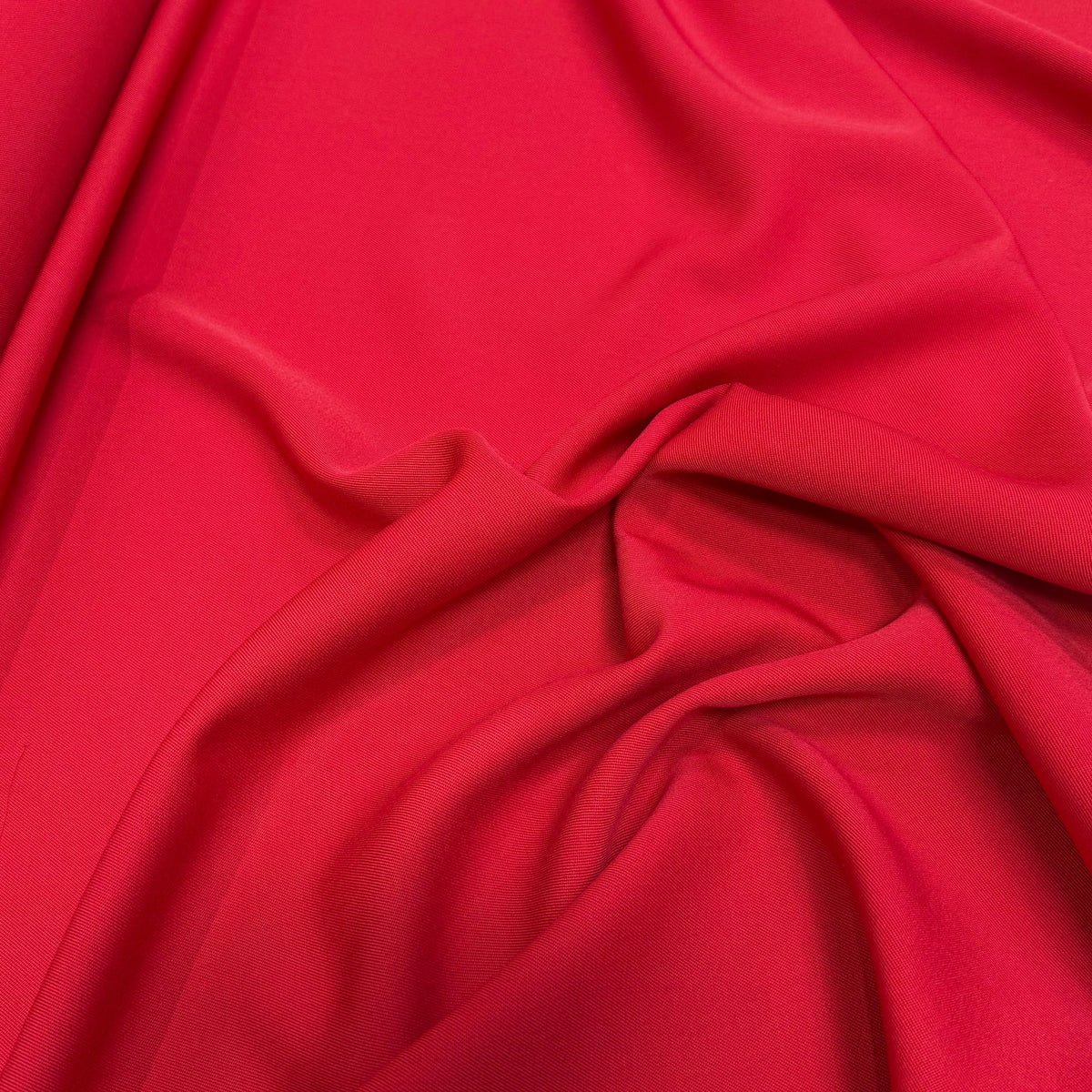 DRAPERIE SERGÉE POLYLAINE ROUGE PARFAITE TENUE - My Little Coupon