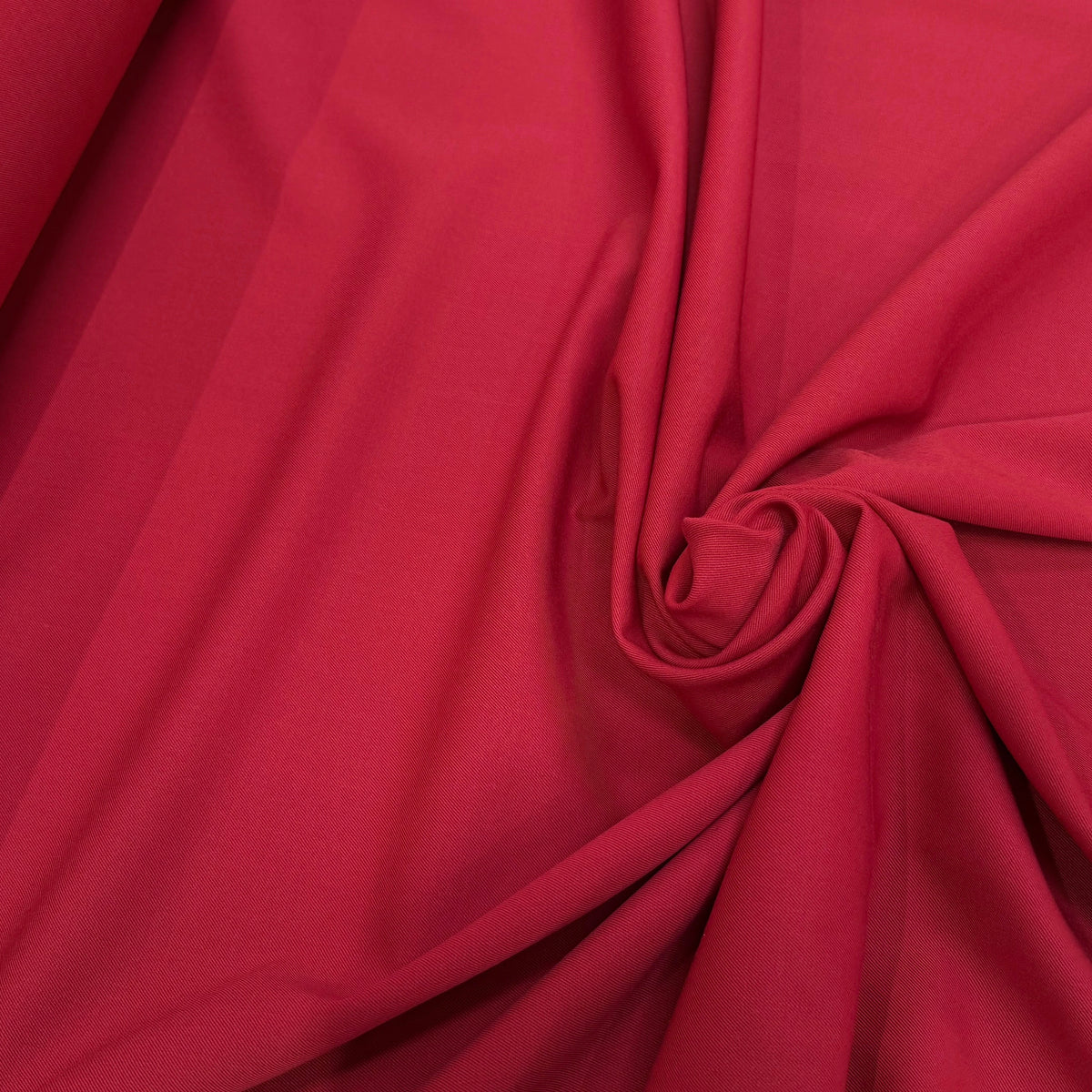 DRAPERIE SERGÉE POLYLAINE STRETCH CERISE NET - My Little Coupon