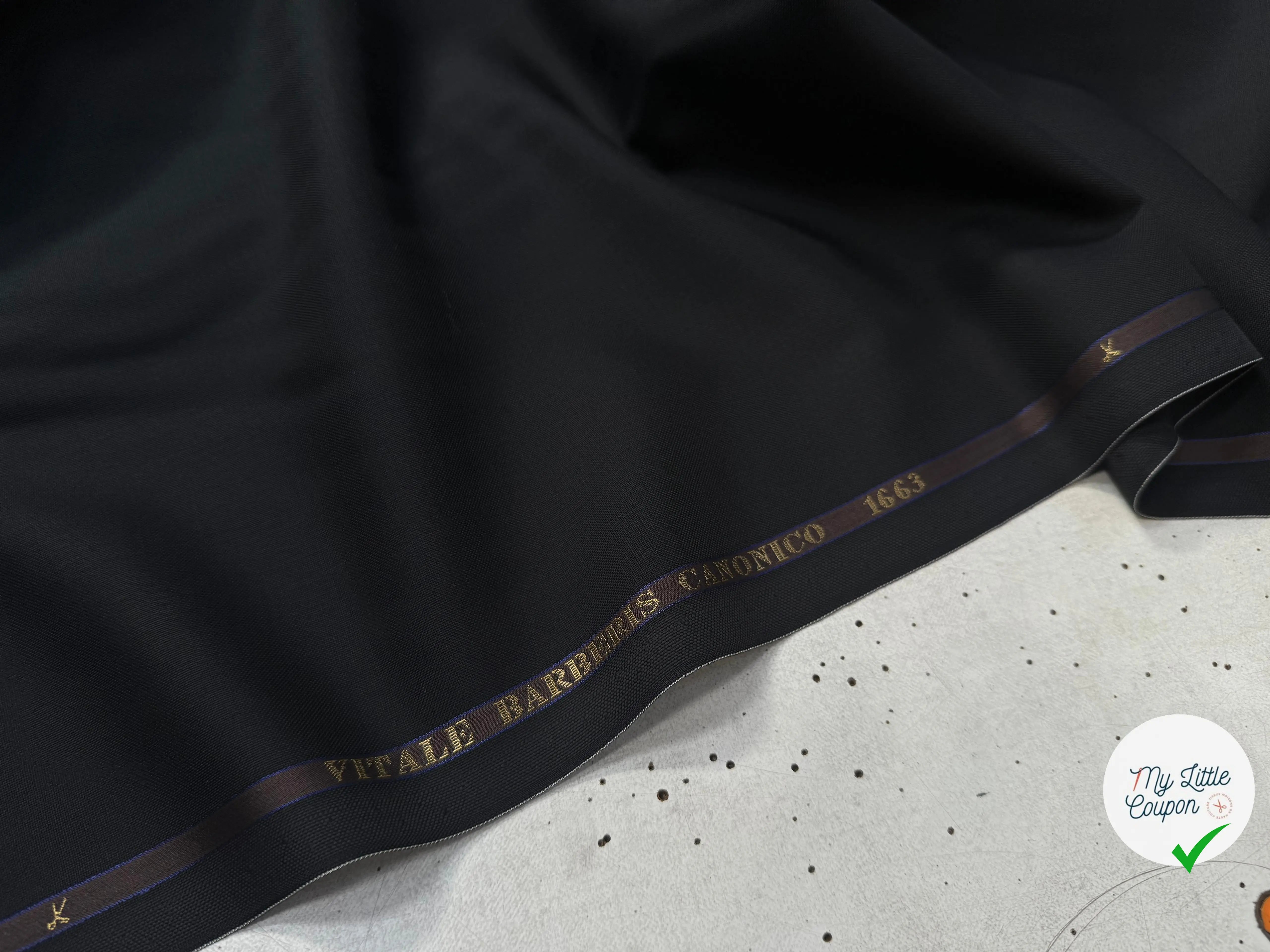 DRAPERIE SUPER 110 VITALE BARBERIS UNI NOIR - My Little Coupon