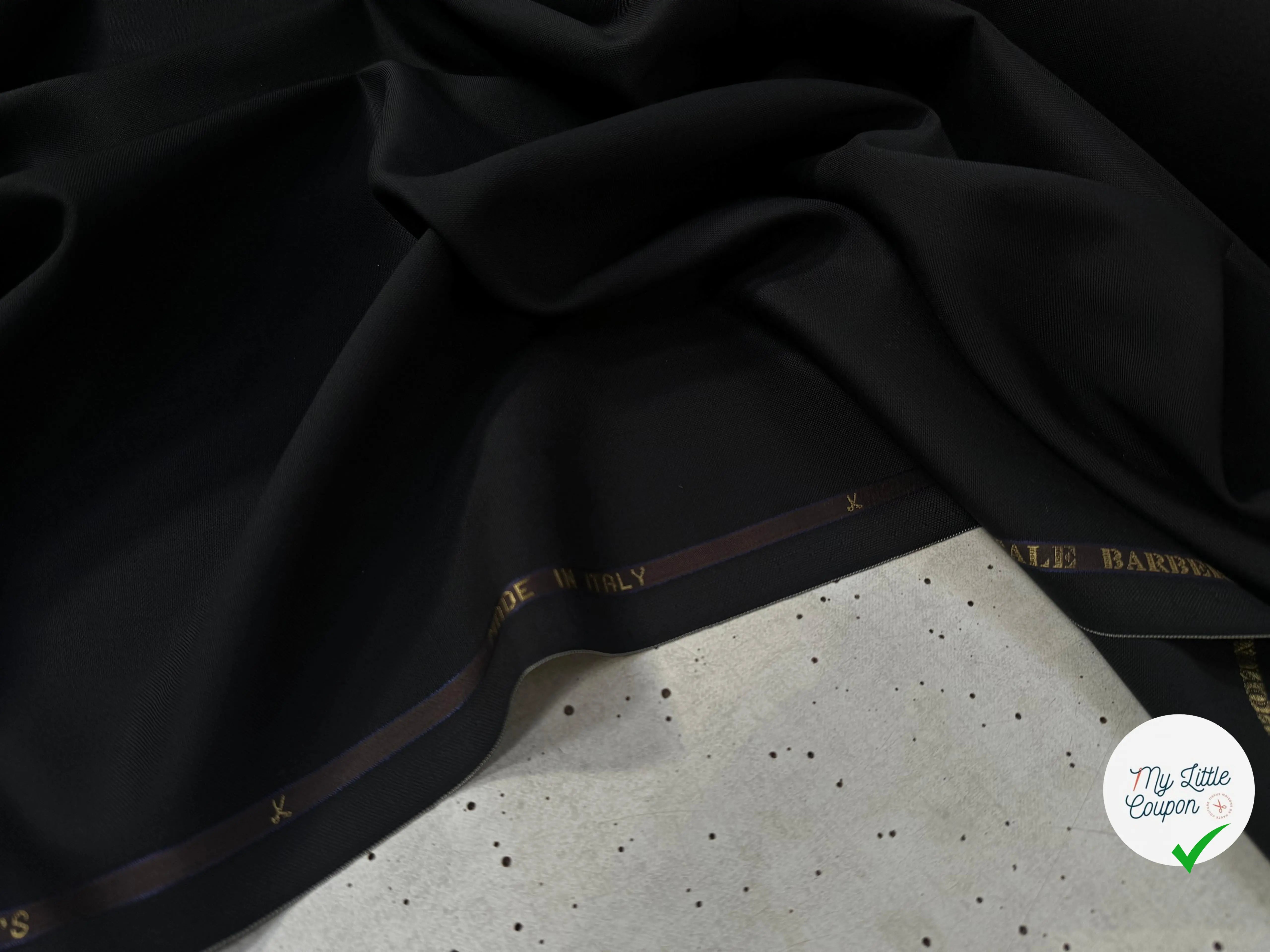 DRAPERIE SUPER 110 VITALE BARBERIS UNI NOIR - My Little Coupon