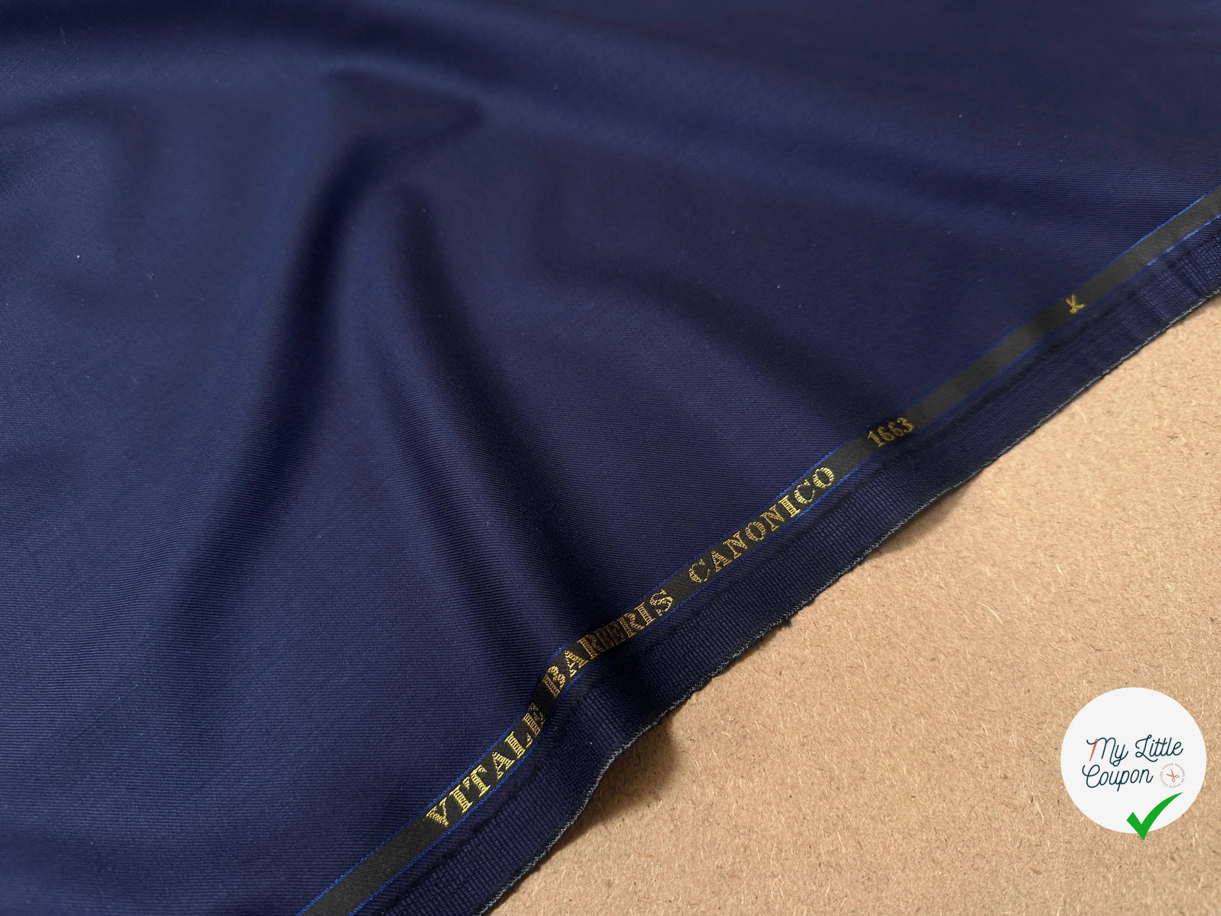 DRAPERIE SUPER 150'S VITALE BARBERIS CANONICO 1663 BLU - My Little Coupon
