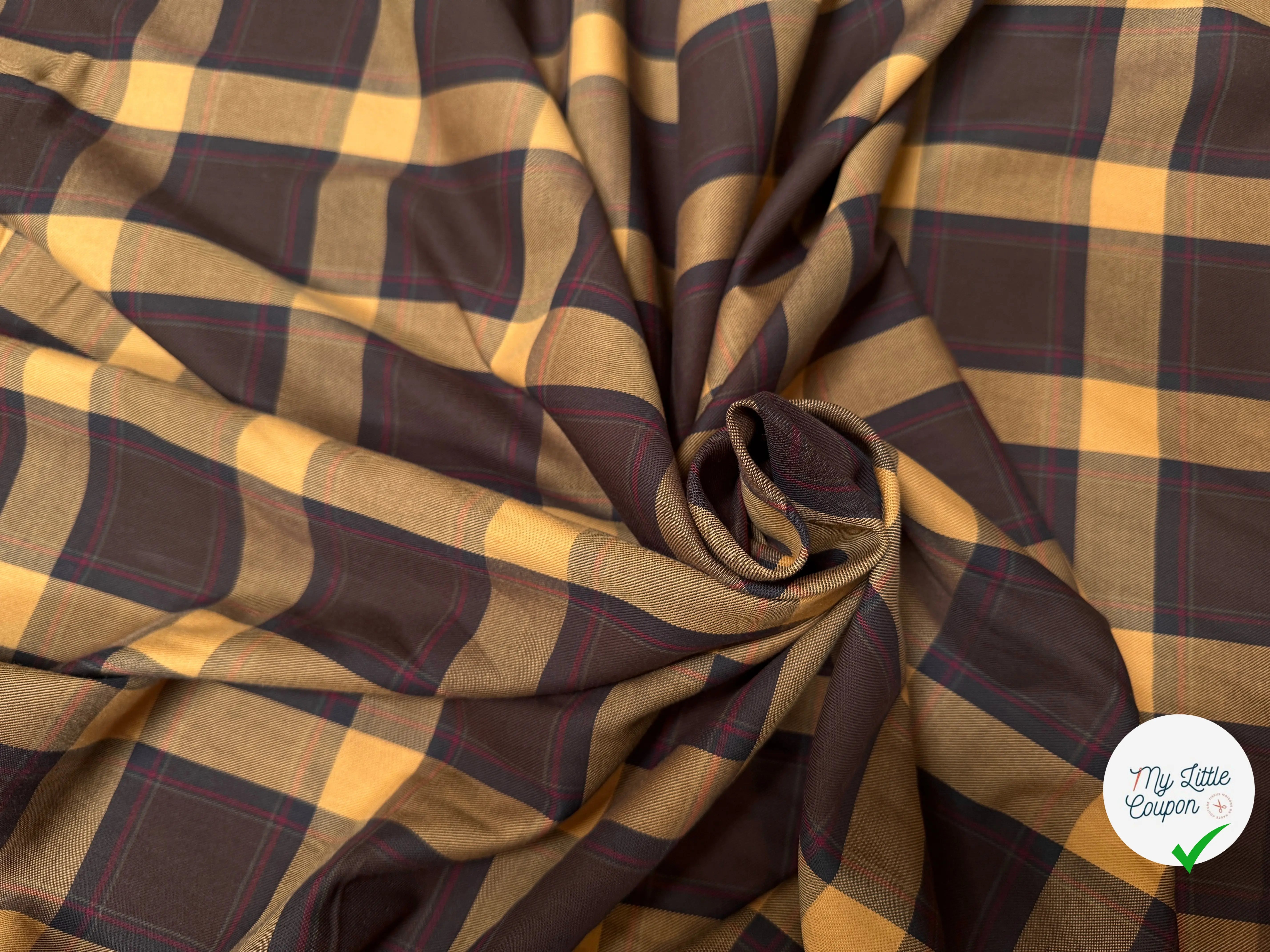 DRAPERIE SURCHEMISE SERGÉ TRAPPEUR 100% COTON - My Little Coupon
