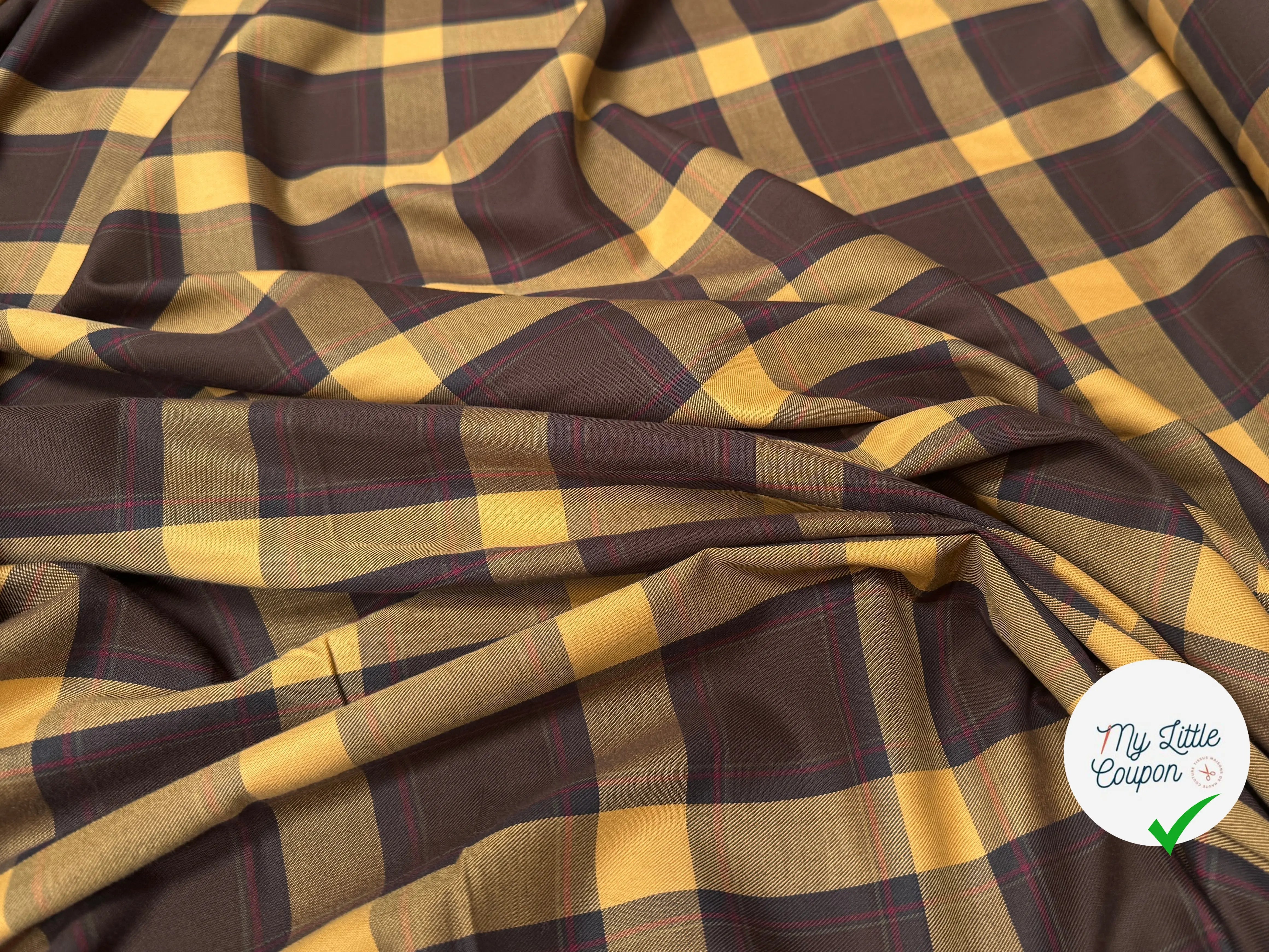 DRAPERIE SURCHEMISE SERGÉ TRAPPEUR 100% COTON - My Little Coupon