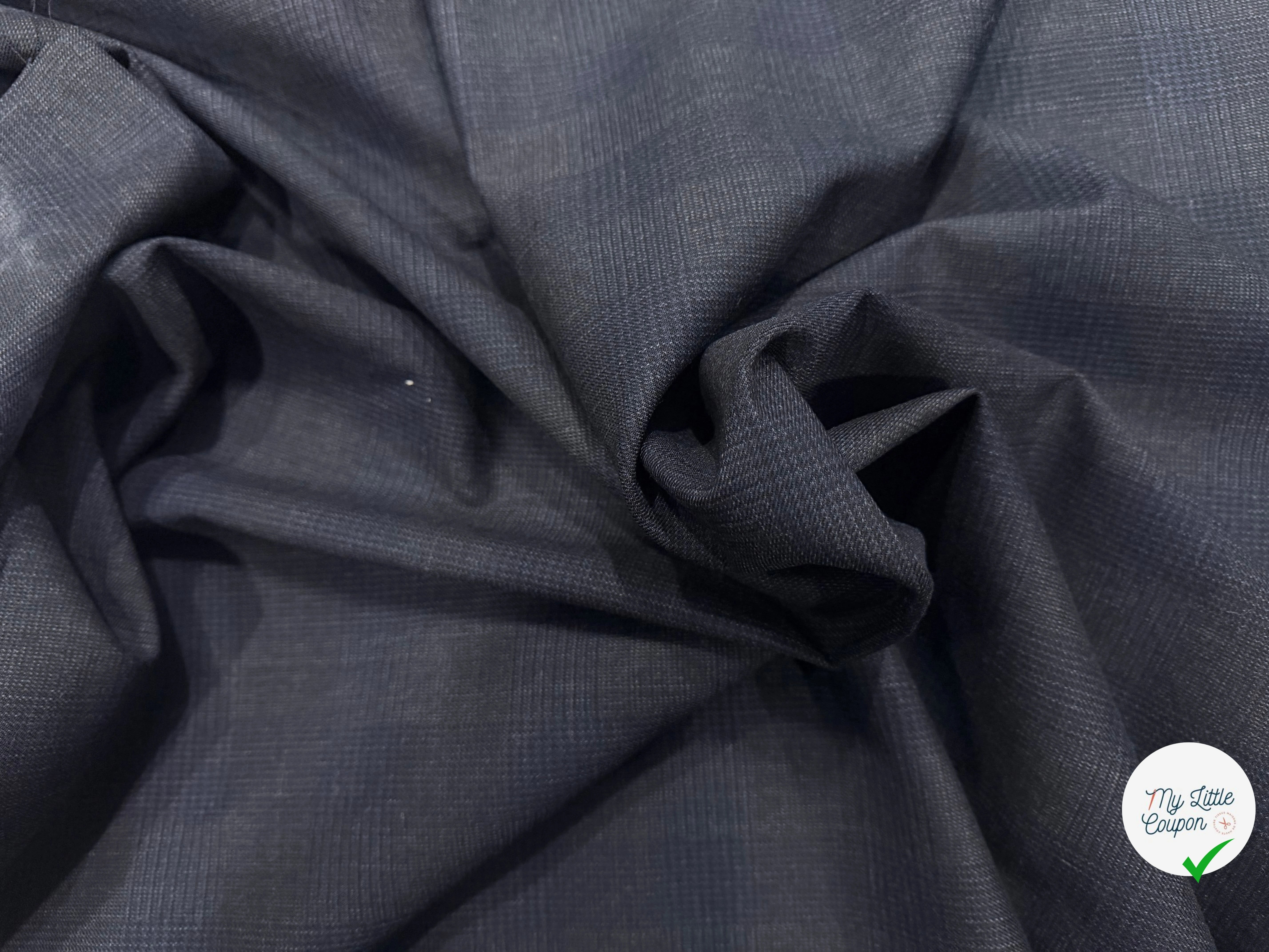 DRAPERIE ULTRA STRETCH CARREAUX GRIS FONCÉ - My Little Coupon