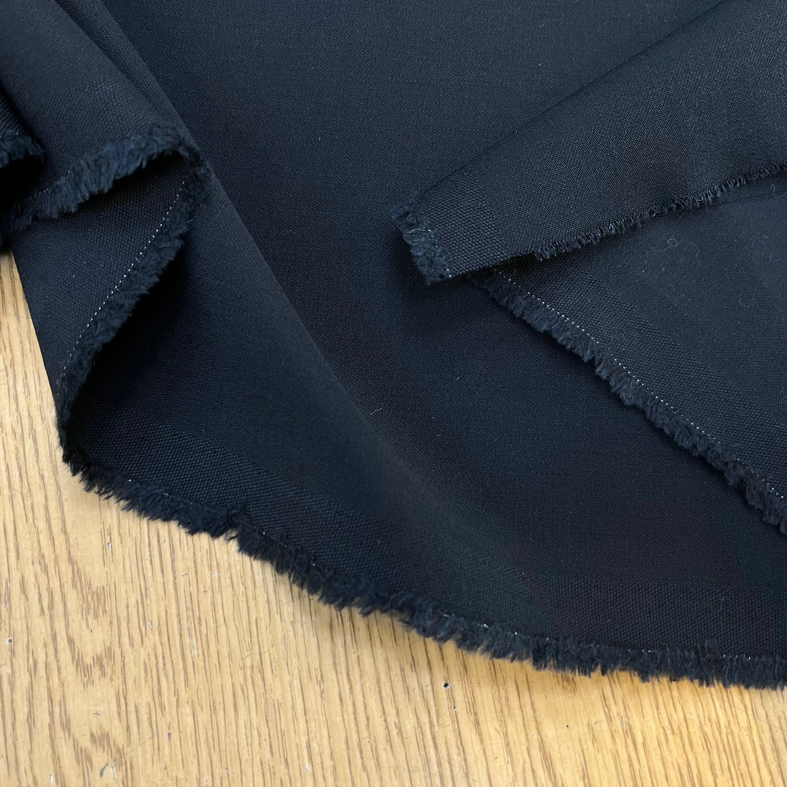 DRAPERIE VISCOSE LAINE NOIR 40% LAINE 56% VISCOSE - My Little Coupon
