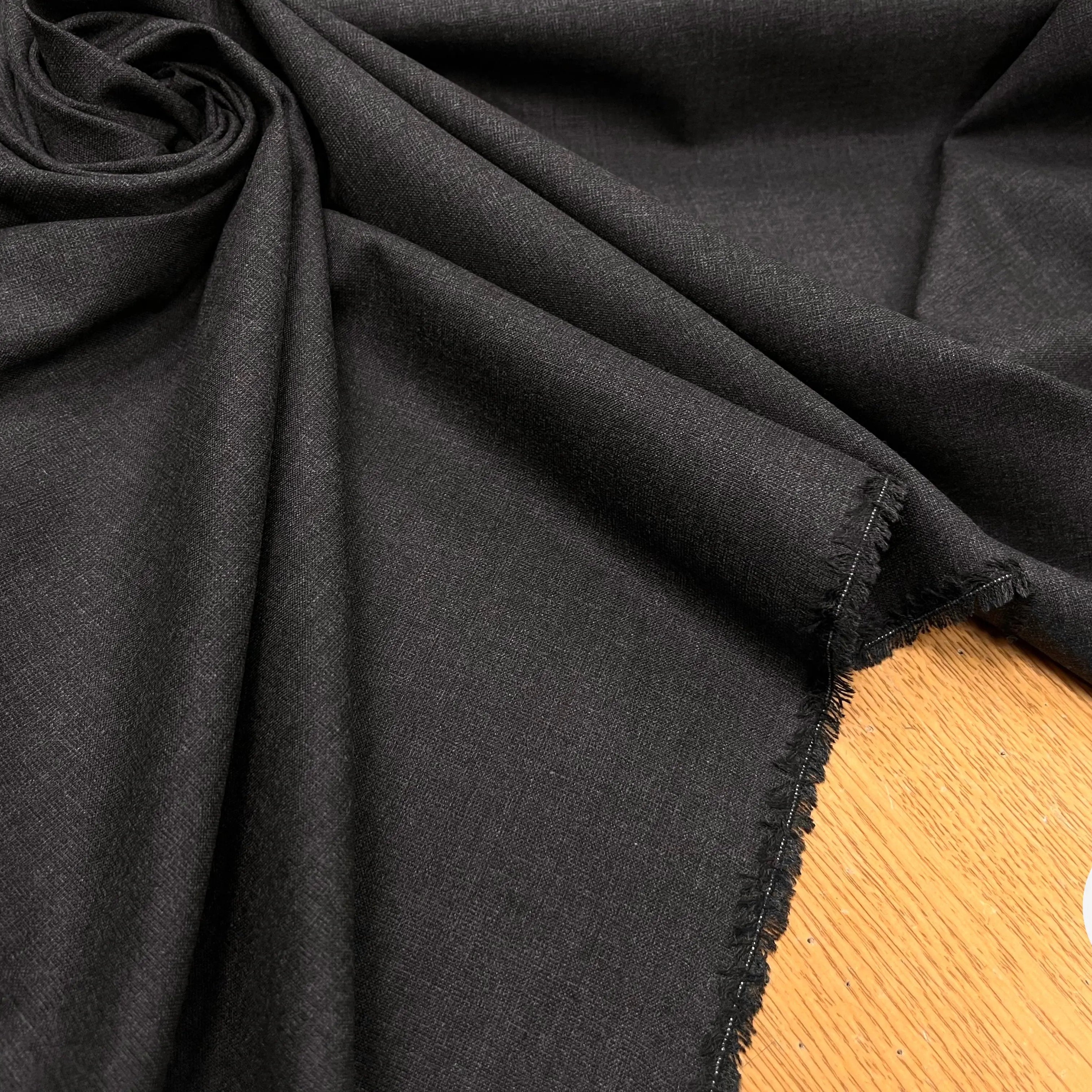 DRAPPERIE GRISE FONCÉ POLYVISCOSE OWENS CHINÉ - My Little Coupon