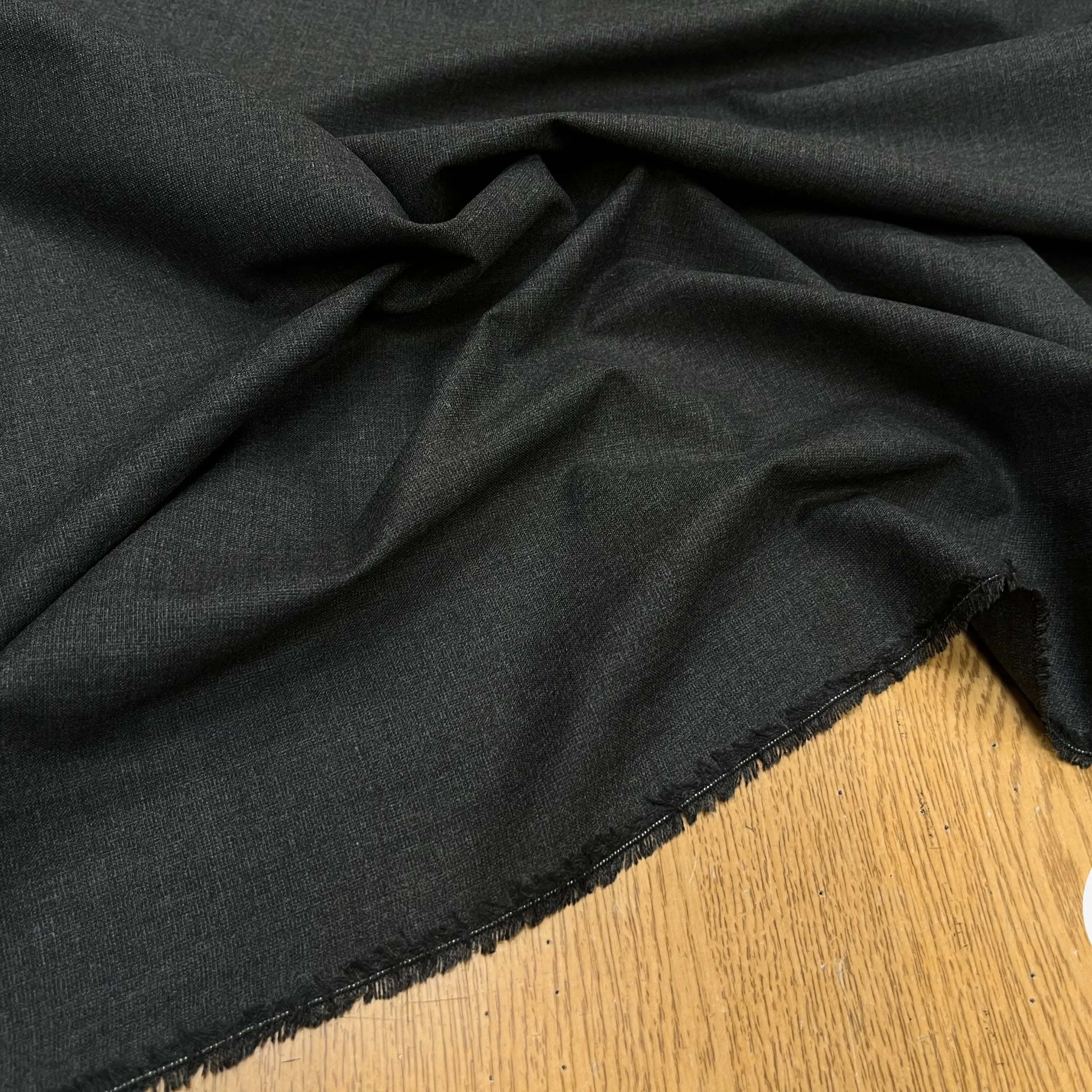 DRAPPERIE GRISE FONCÉ POLYVISCOSE OWENS CHINÉ - My Little Coupon