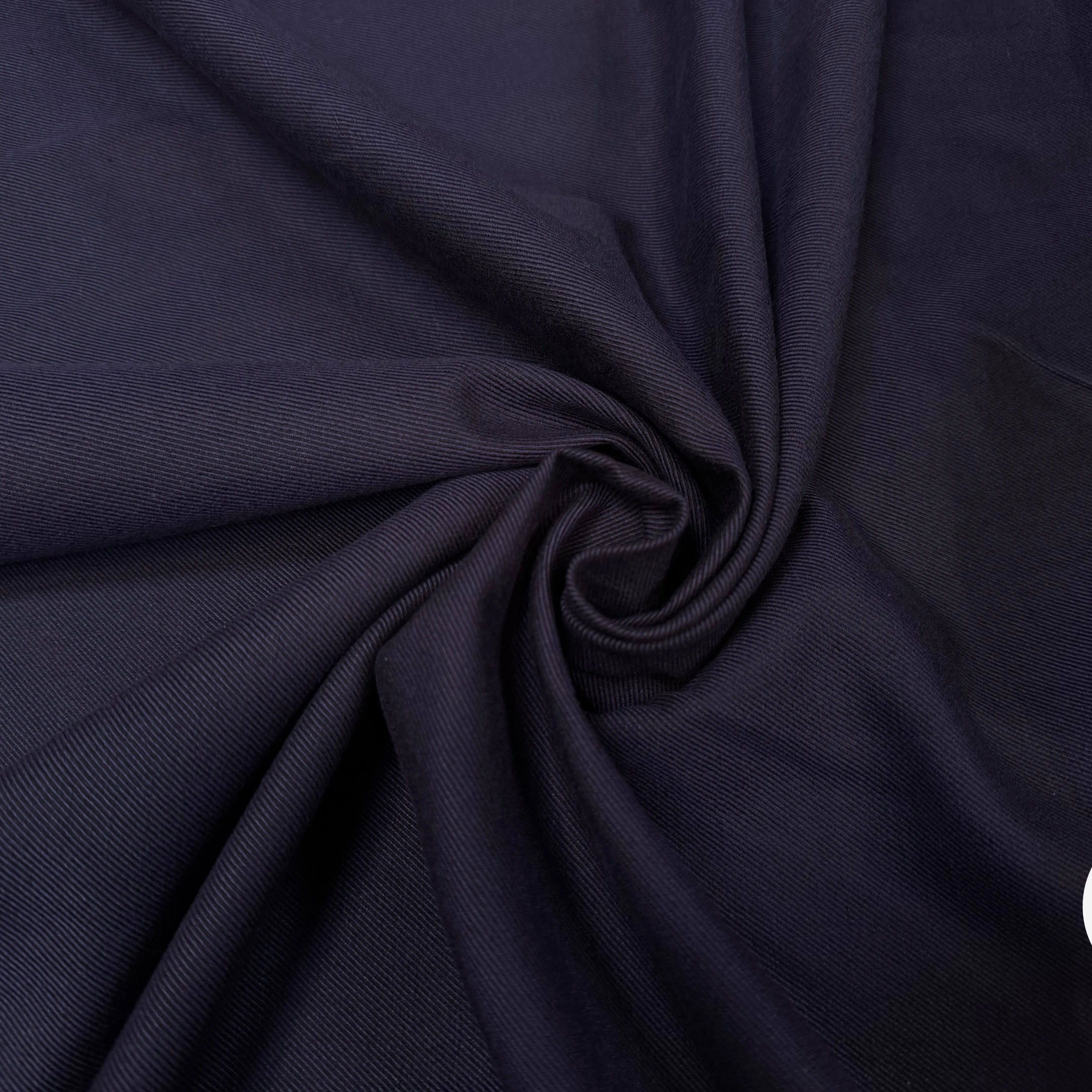 DRILL LOURD VISCOSE LIN NAVY - My Little Coupon