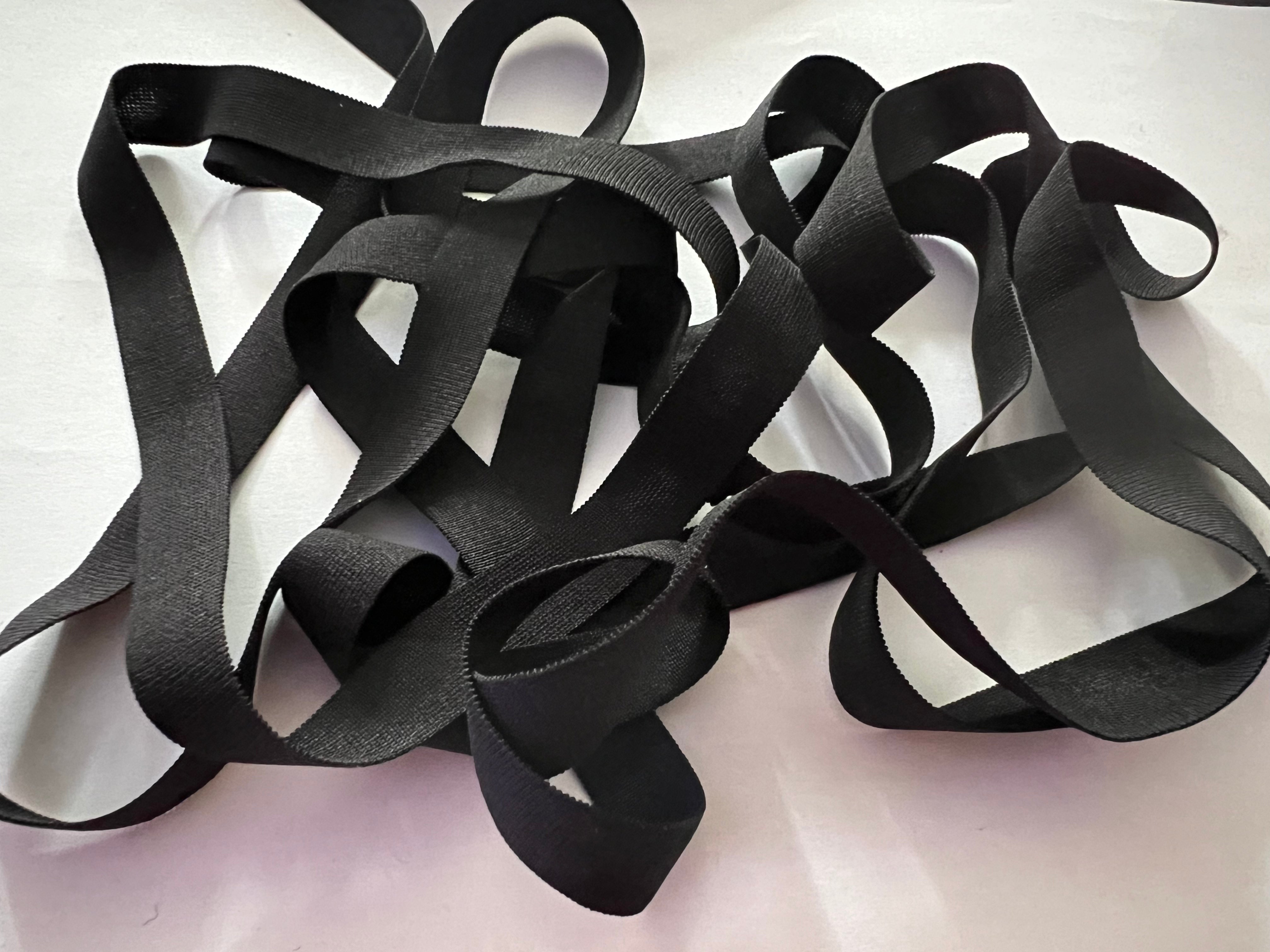 ÉLASTIQUE PLAT LINGERIE NOIR 12mm - My Little Coupon