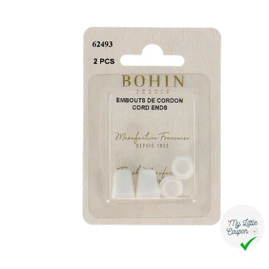 EMBOUT CORDON PETIT MODÈLE BLANC - My Little Coupon